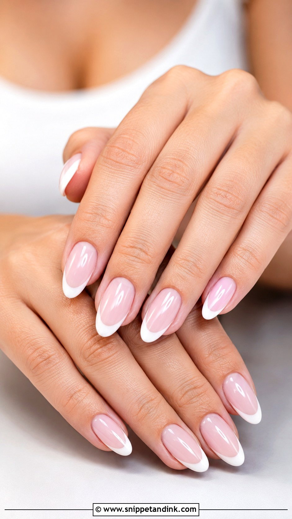 Soft Pink French Gel Wedding Nails - Snippet and Ink - 20 Classy Gel Wedding Nails for Bride