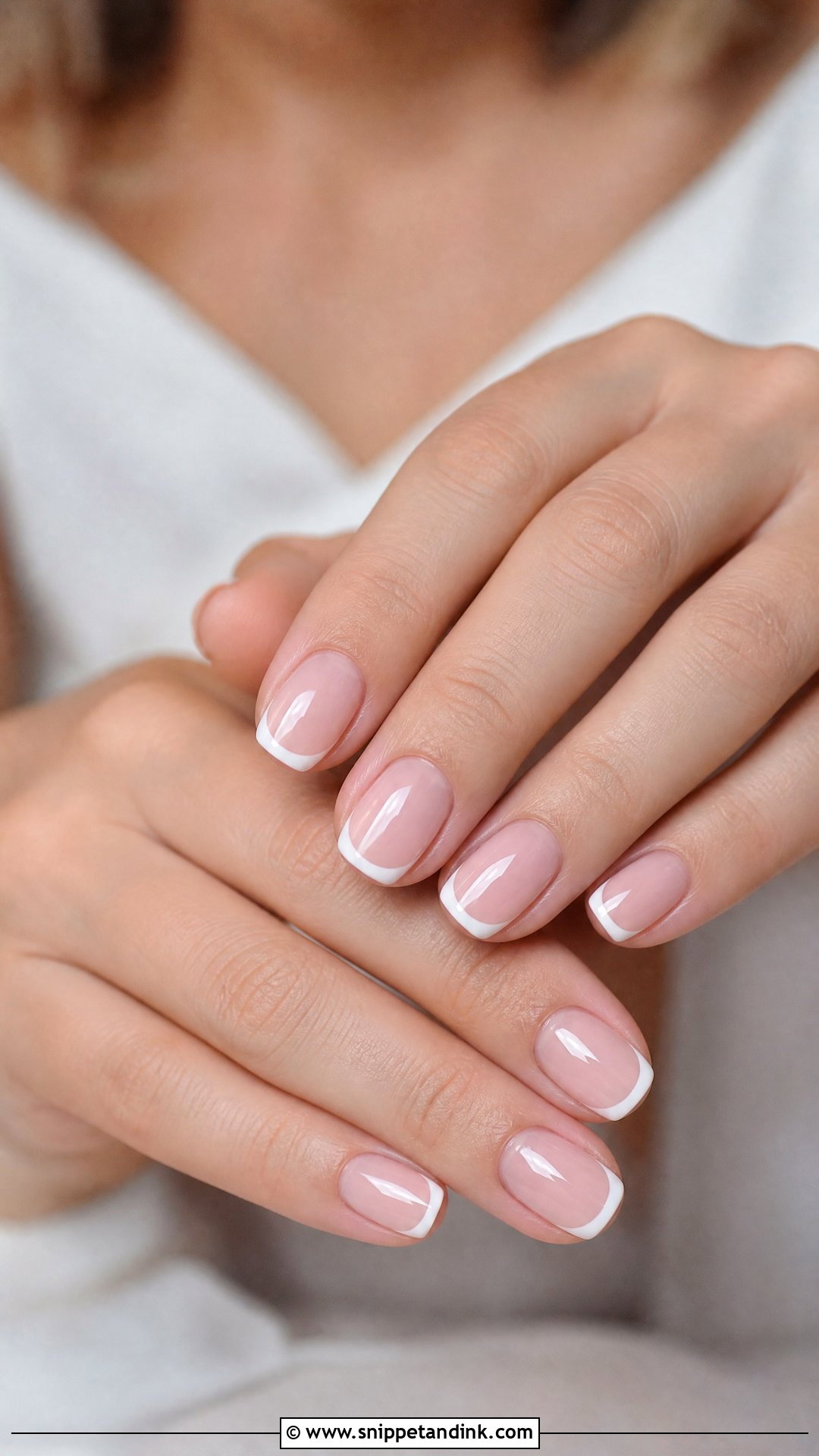 Soft Pink French Nails For Sister Wedding - Snippet and Ink - 20 Nails for Sisters Wedding