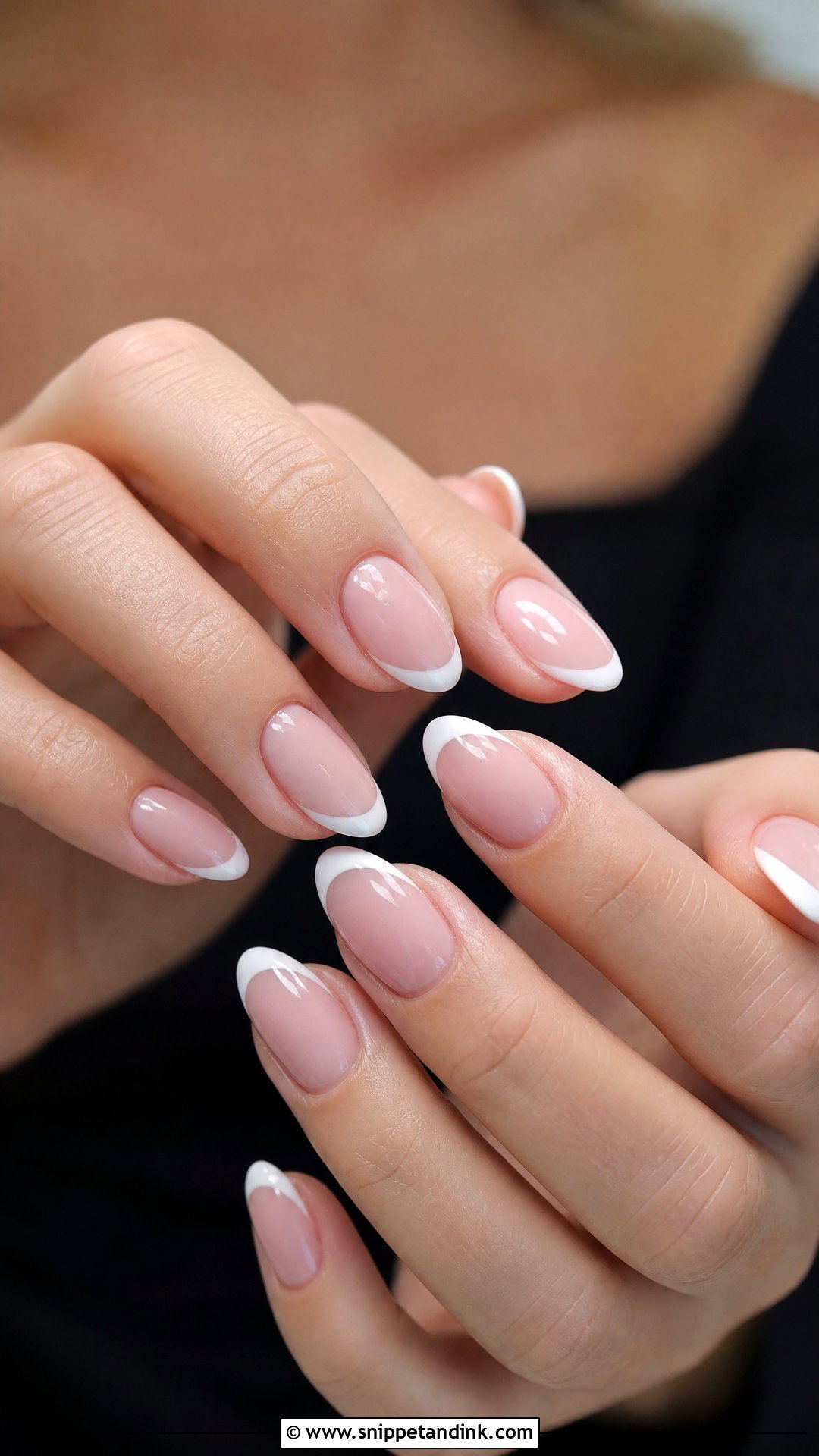 Soft Pink French Tip Bridesmaid Nails - Snippet and Ink - 20 Nails for a Wedding Bridesmaid
