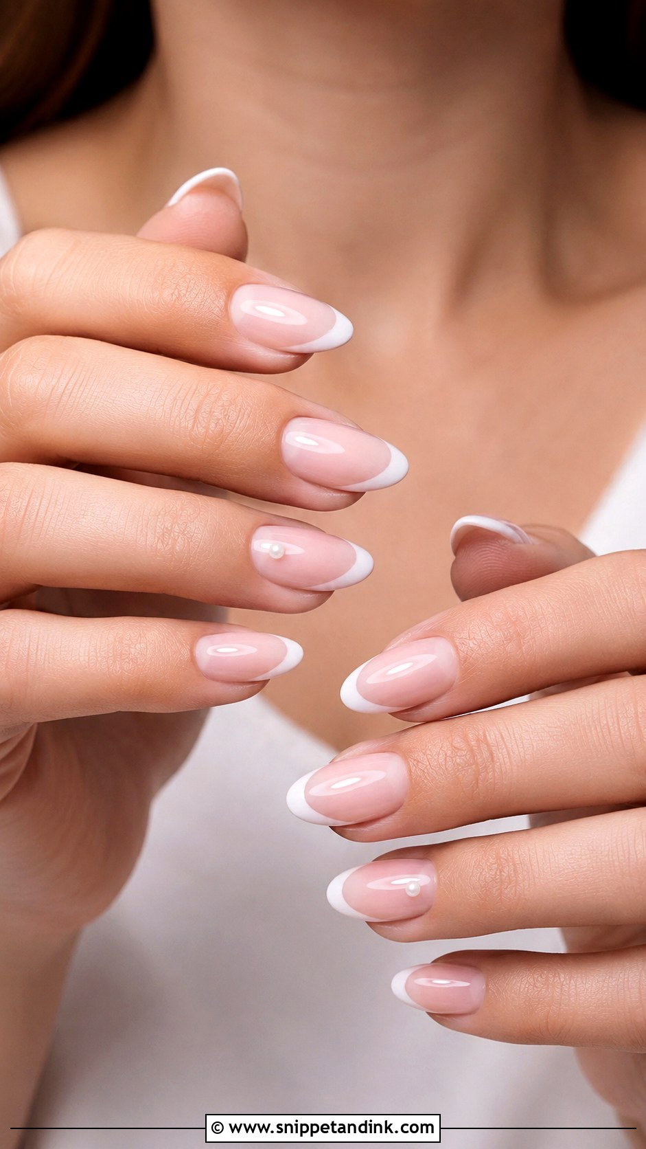 Soft Pink French Tip Maid Of Honor Nails - Snippet and Ink - 20 Maid of Honor Nails Ideas Wedding Day