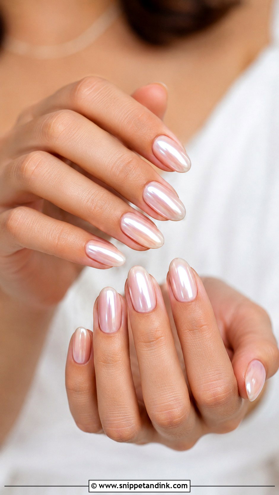 Soft Pink French Tip Nail Extensions - Snippet and Ink - 20 Nail Extension for Wedding Ideas