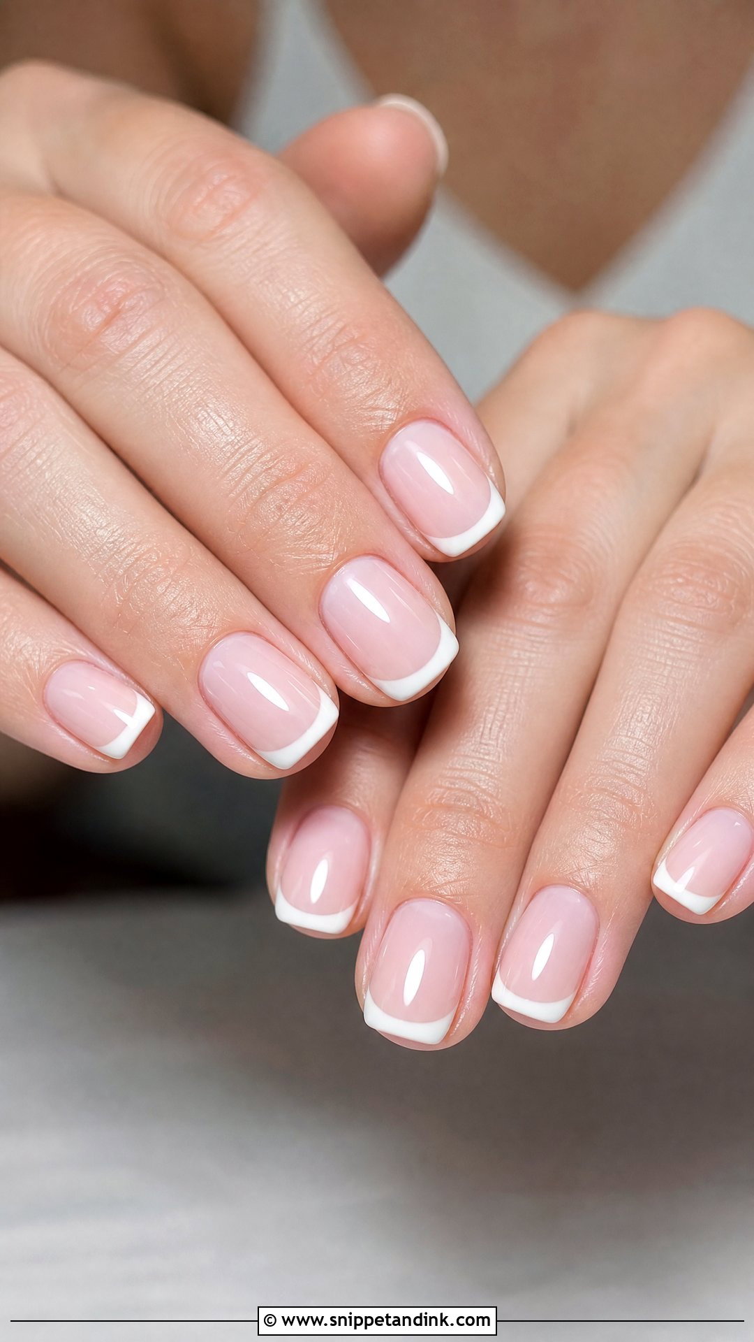 Soft Pink French Tip Nails - Snippet and Ink - 30 Classy Wedding Guest Nails Ideas