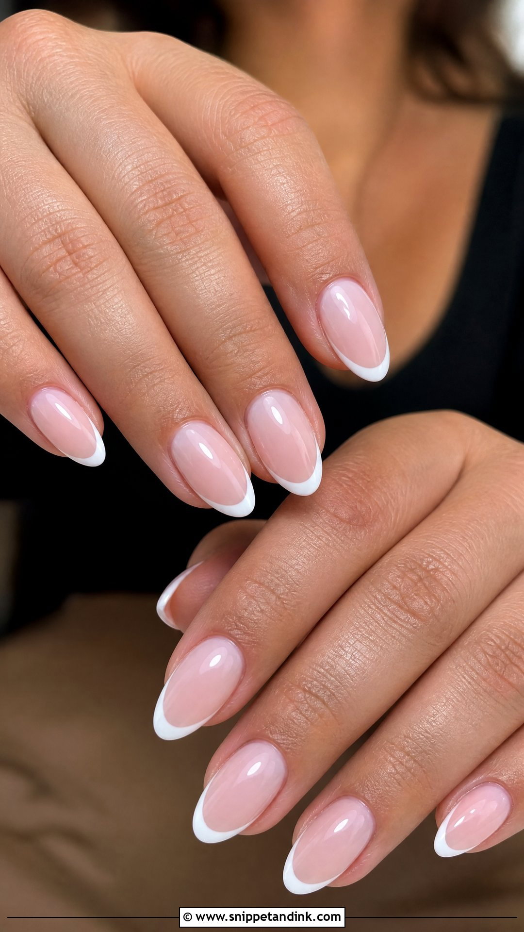 Soft Pink French Tip Nails - Snippet and Ink - 30 Nails for Wedding Guest