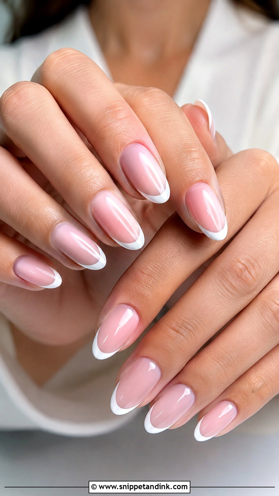 Soft Pink French Tip Nails - Snippet and Ink - 20 Nail Inspo for Wedding Guest Ideas