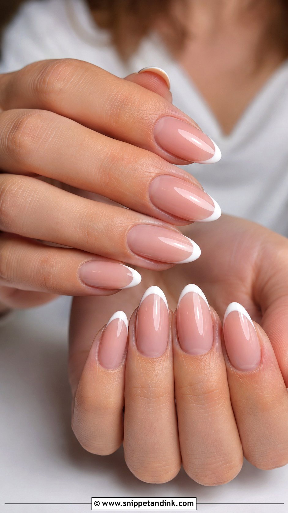 Soft Pink French Tip Nails - Snippet and Ink - 20 Nail Ideas for Wedding Guest