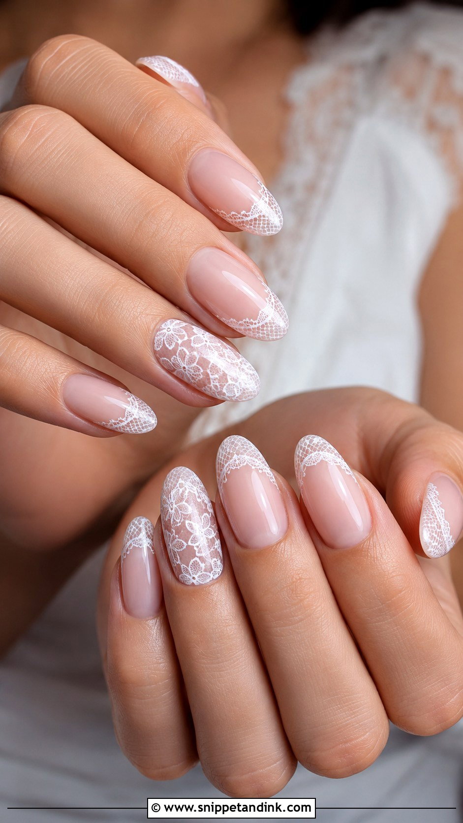 Soft Pink French Tip Nails - Snippet and Ink - 20 Romantic Nails Brides