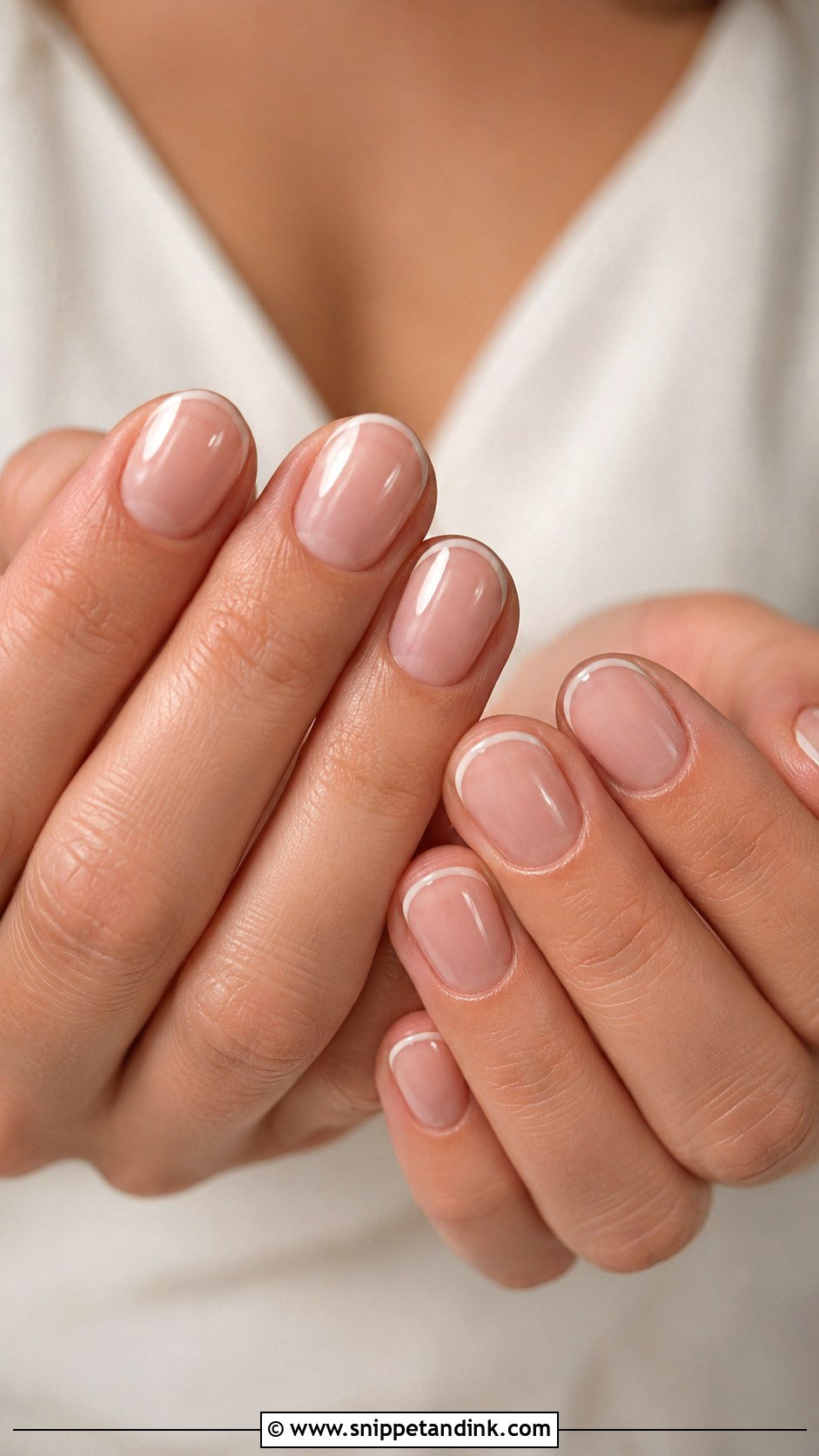 Soft Pink French Tip Nails - Snippet and Ink - 20 Wedding Season Nails