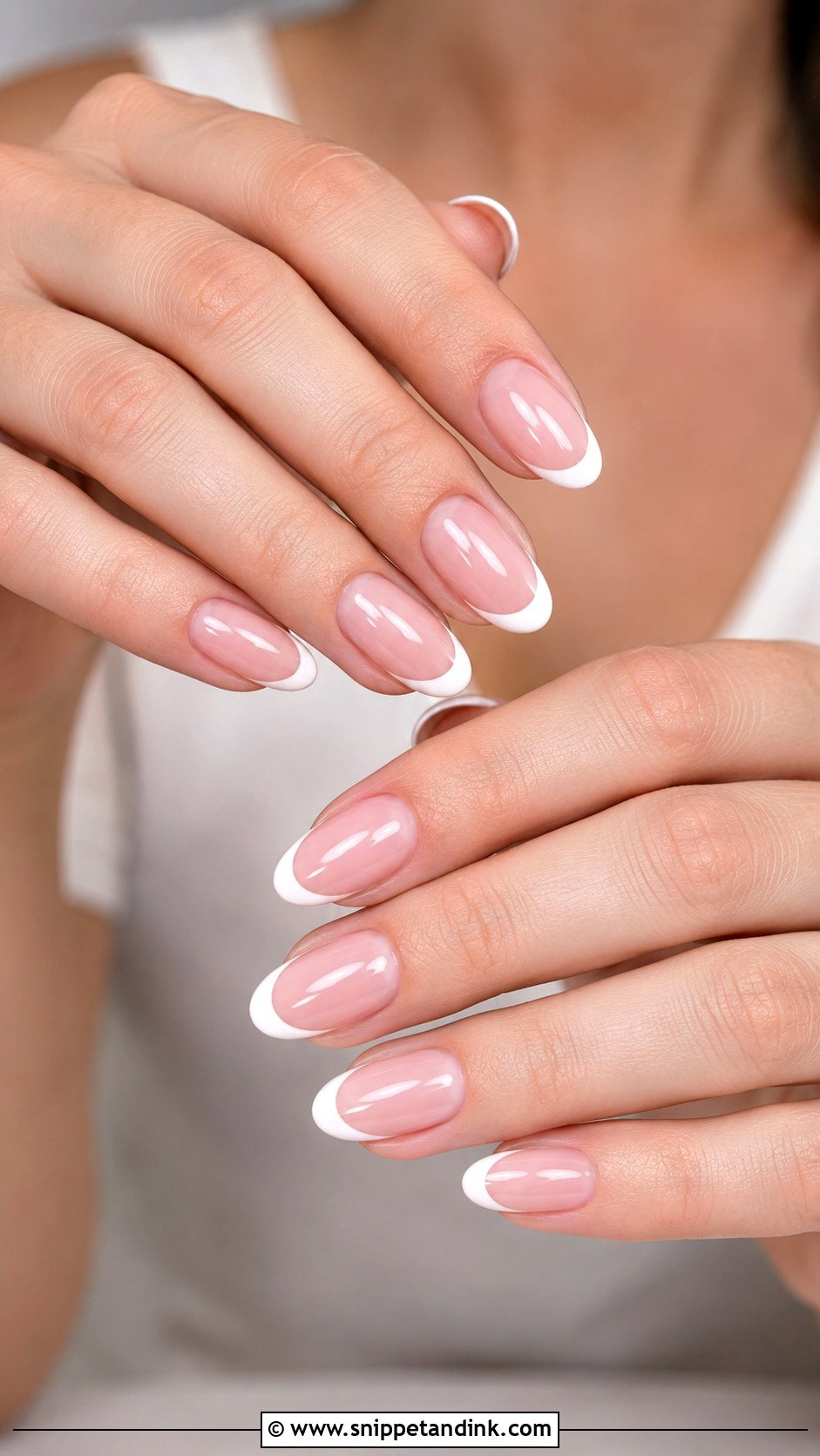 Soft Pink French Tip Pre Wedding Nails - Snippet and Ink - 20 Nails for Pre Wedding Shoot