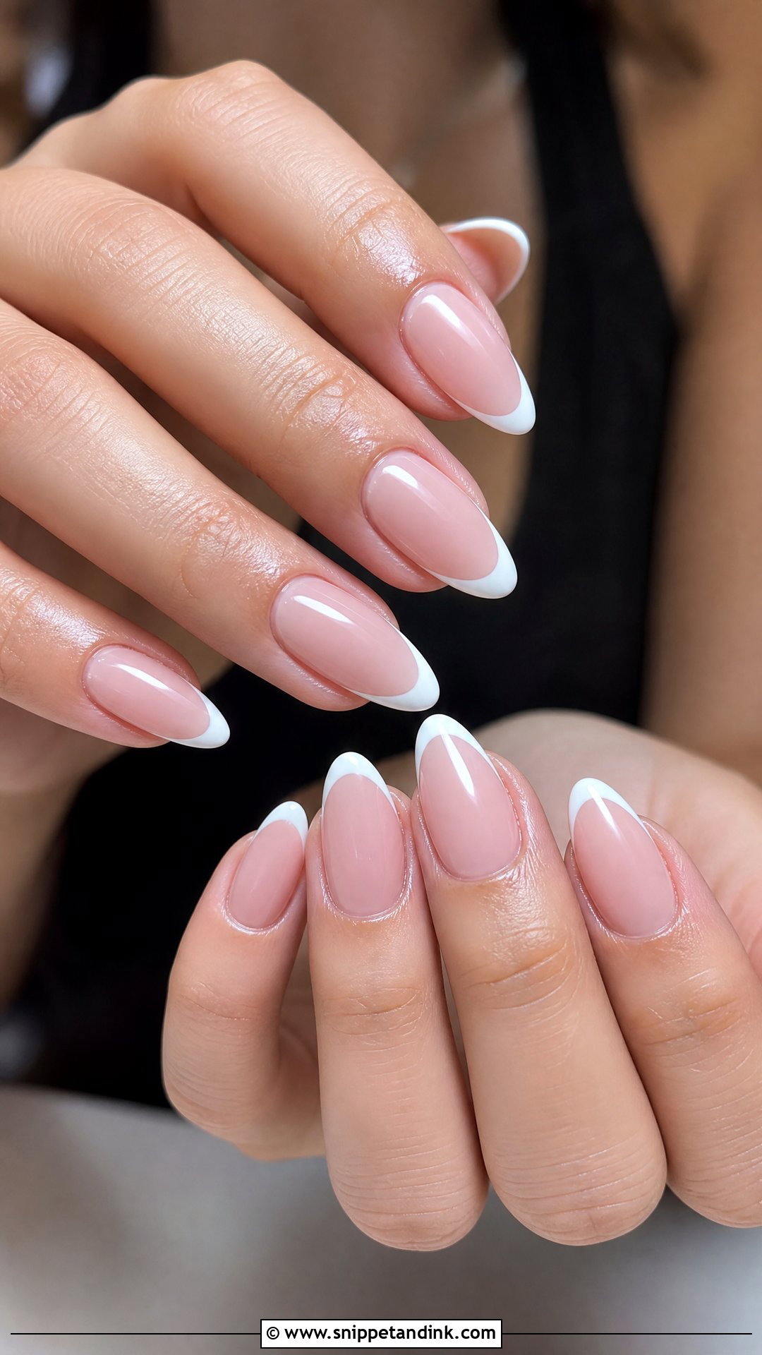 Soft Pink French Tip Wedding Guest Nails - Snippet and Ink - 25 Wedding Guest Nail Ideas