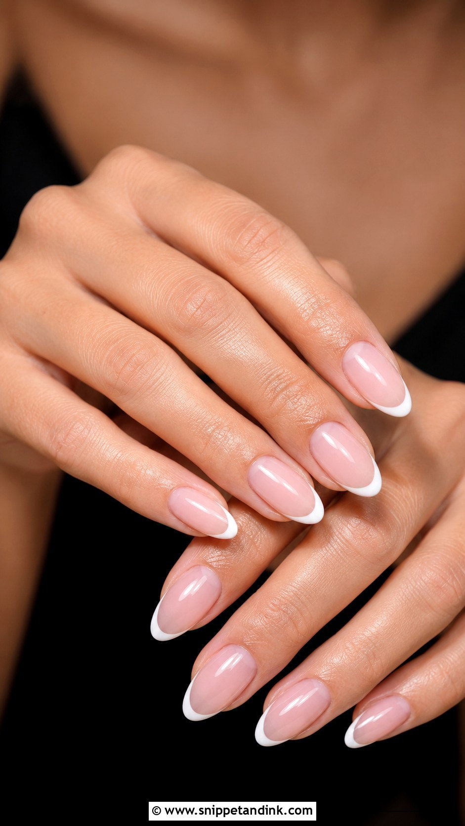 Soft Pink French Tip Wedding Guest Nails - Snippet and Ink - 20 Classy Elegant Nails for Wedding Guest