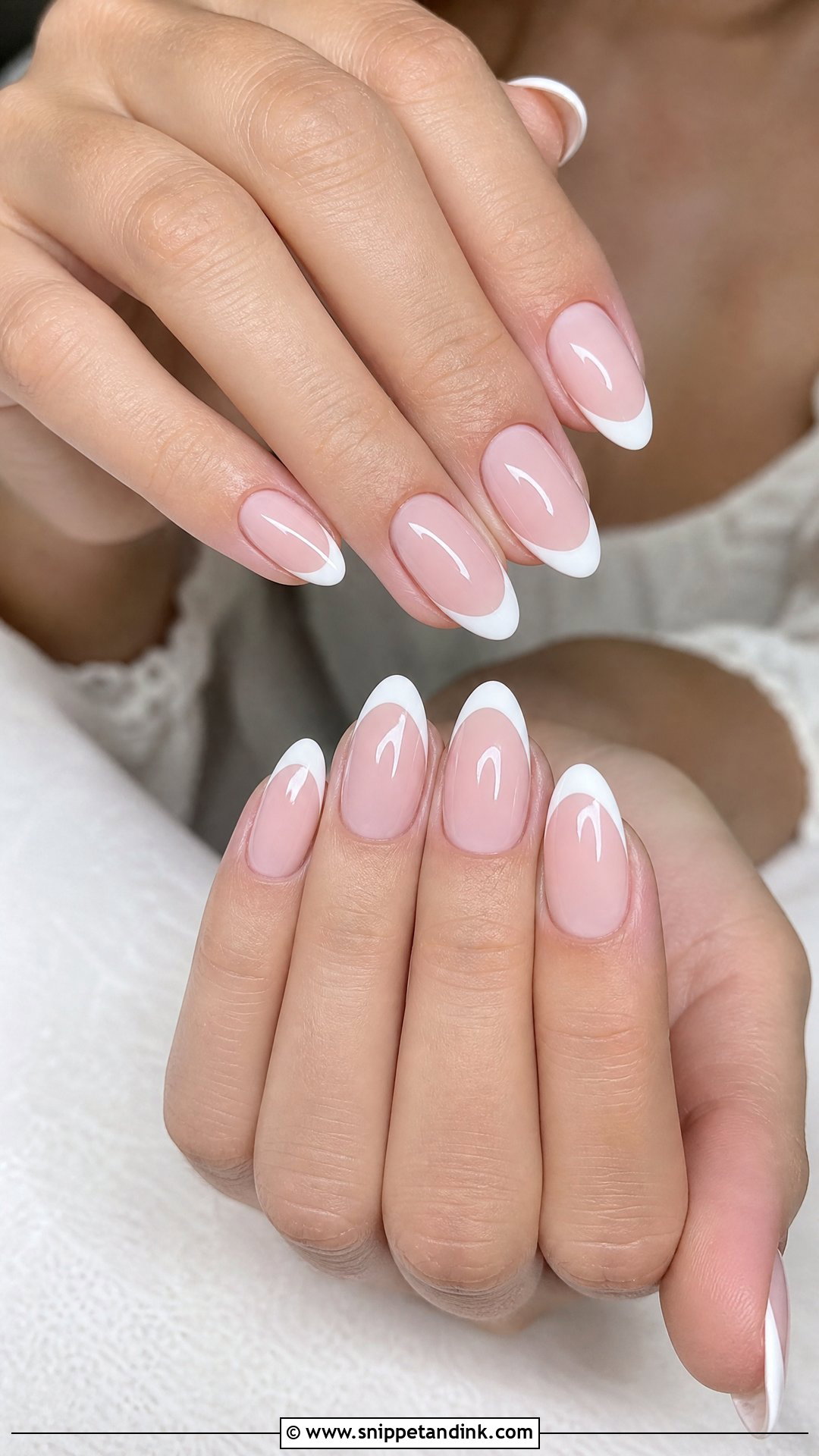 Soft Pink French Tip Wedding Nails - Snippet and Ink - 25 Unique Wedding Nails for Bride