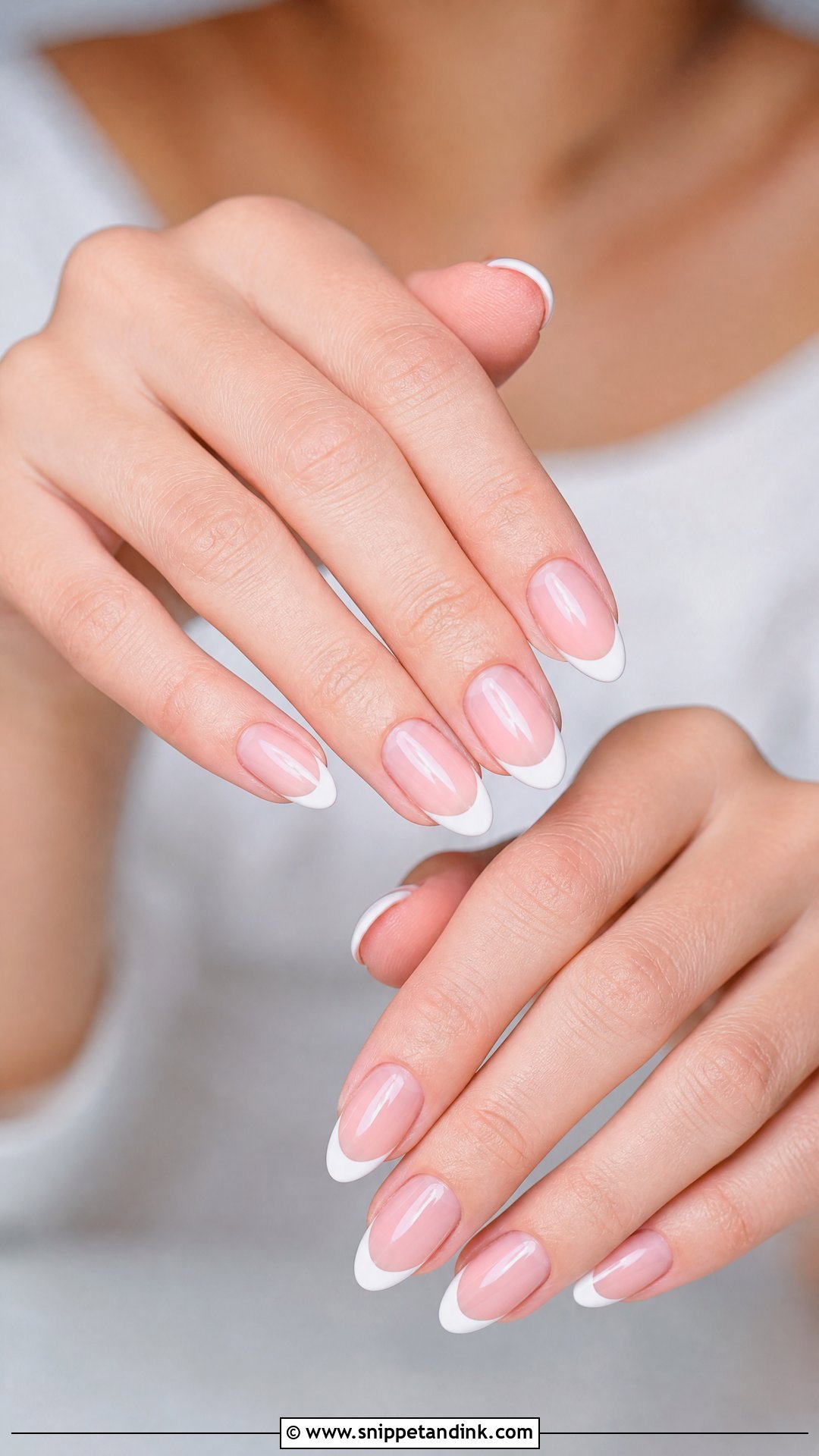 Soft Pink French Tip Wedding Nails - Snippet and Ink - 25 Wedding Nail Art Designs