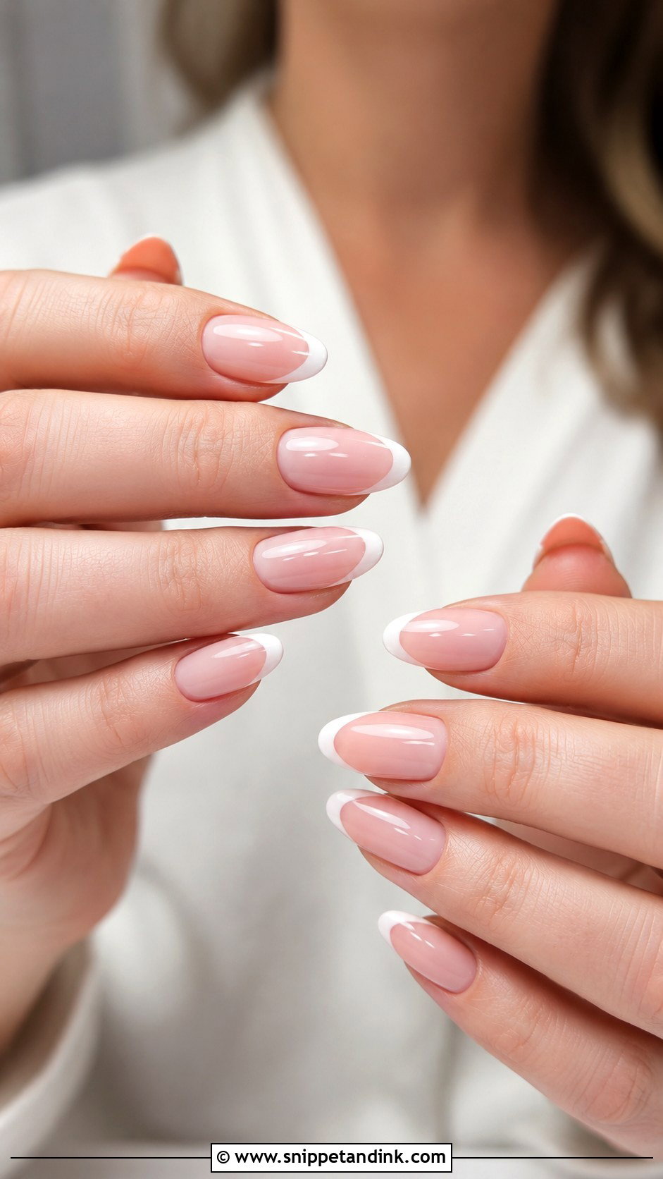 Soft Pink French Tip Wedding Nails - Snippet and Ink - 20 Nail Design for Wedding Ideas