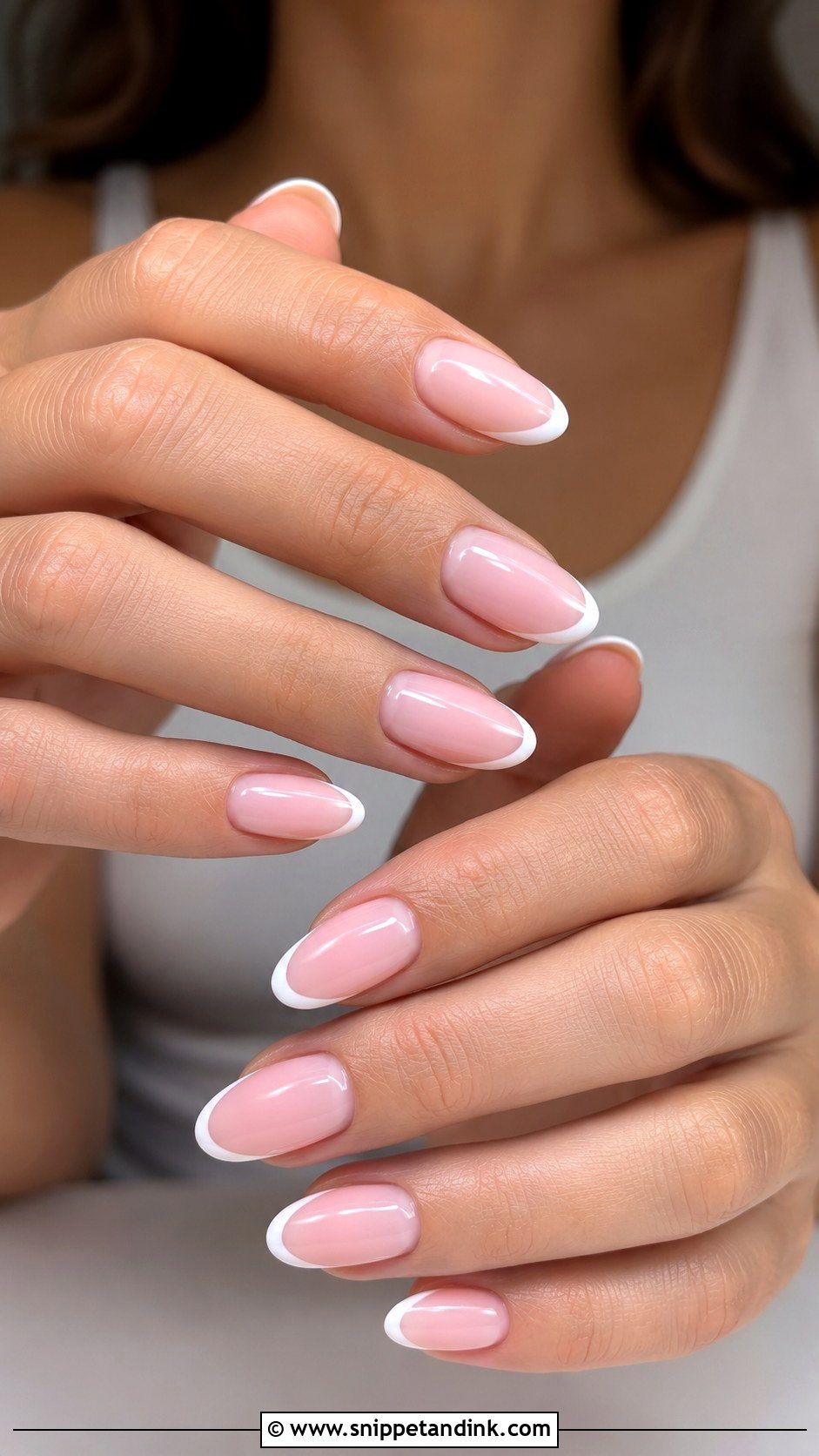 Soft Pink French Tip Wedding Nails - Snippet and Ink - 20 Pink Nails for Wedding
