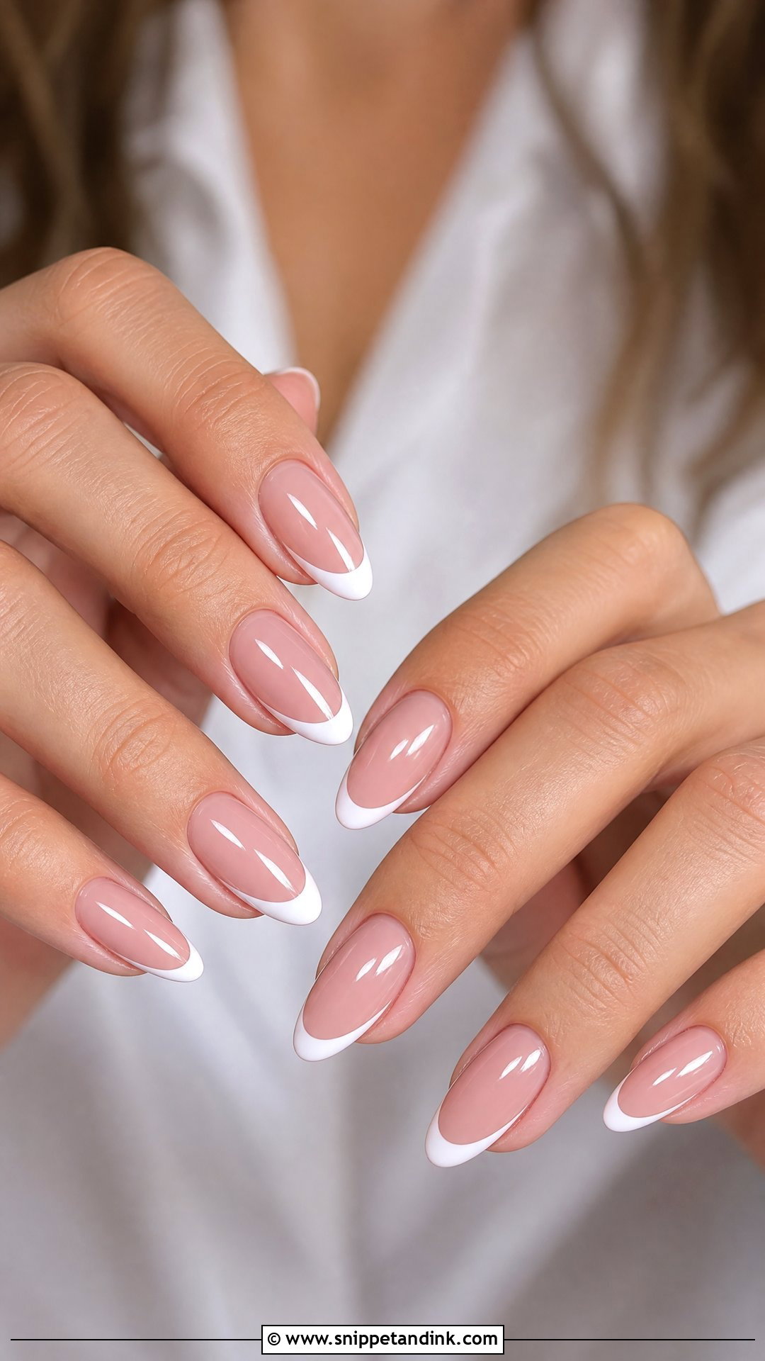 Soft Pink French Tip Wedding Nails - Snippet and Ink - 20 Pretty Nails for Wedding
