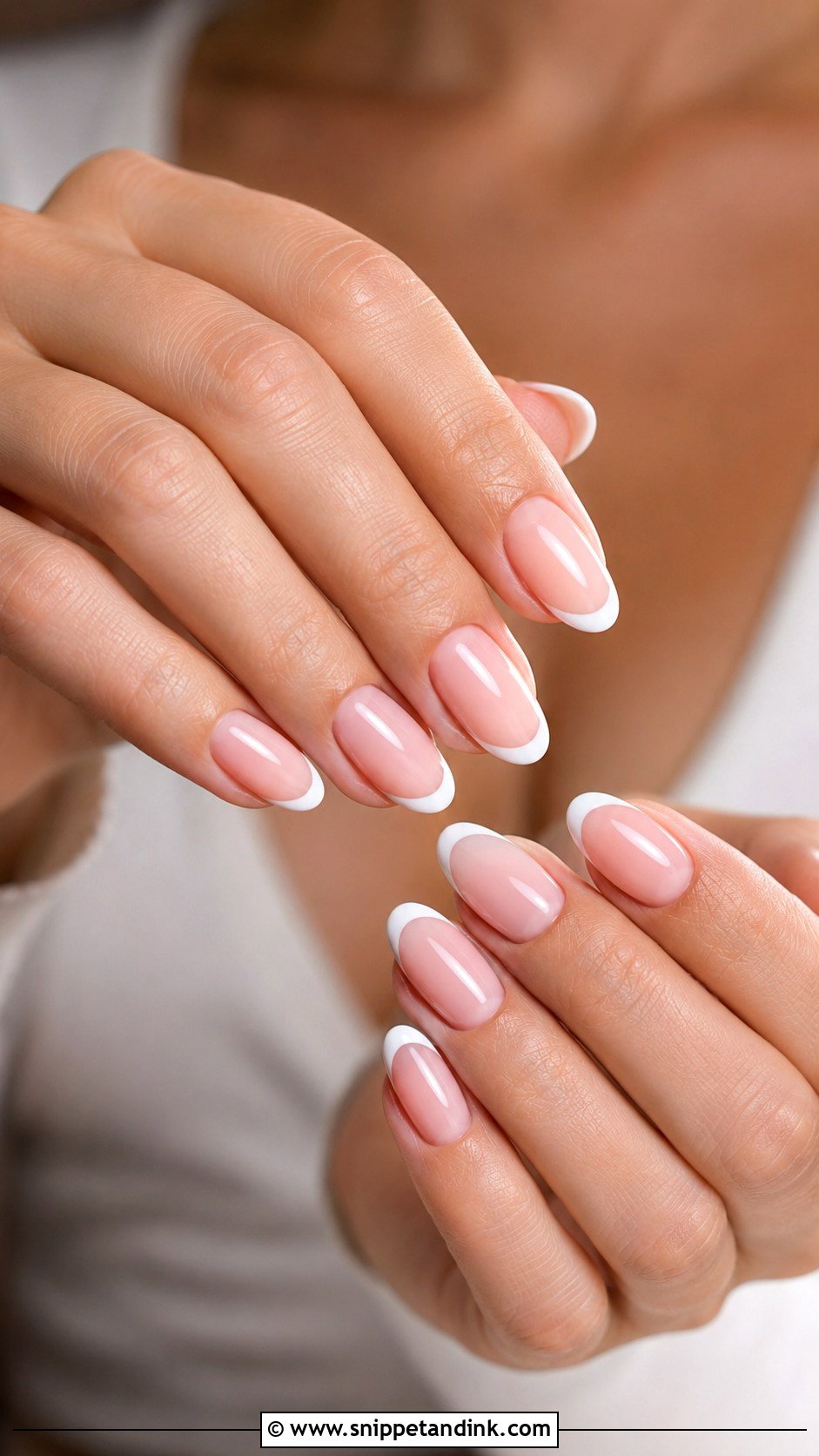 Soft Pink French Tip Wedding Nails - Snippet and Ink - 20 Wedding Nails for Mother of the Bride