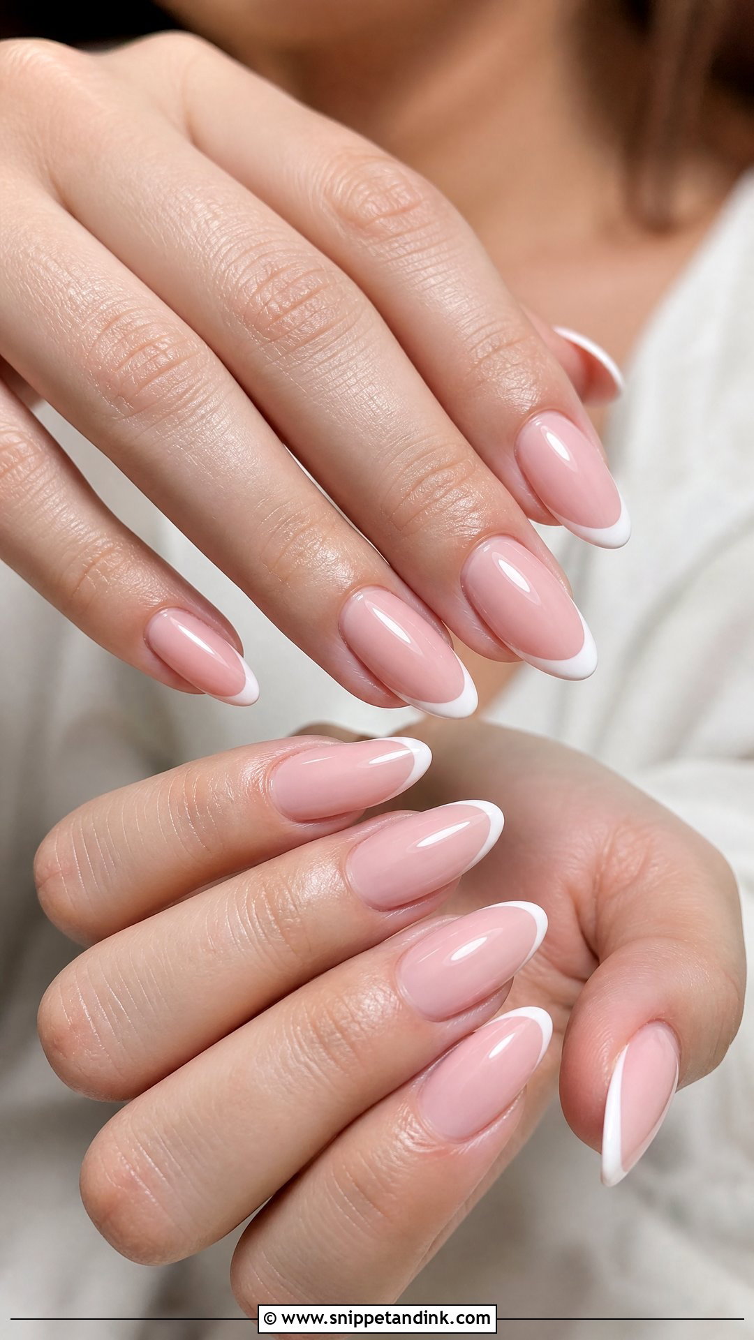 Soft Pink French Tip Wedding Nails - Snippet and Ink - 25 Cute Wedding Nails