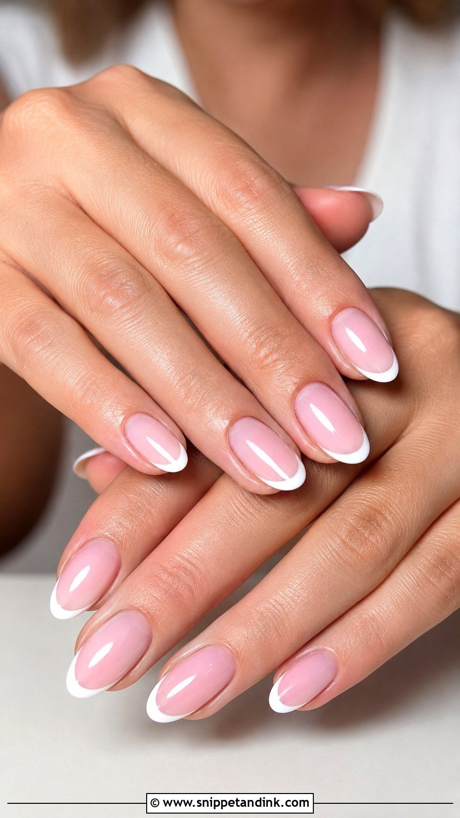 Soft Pink French Wedding Anniversary Nails - Snippet and Ink - 20 Wedding Anniversary Nails