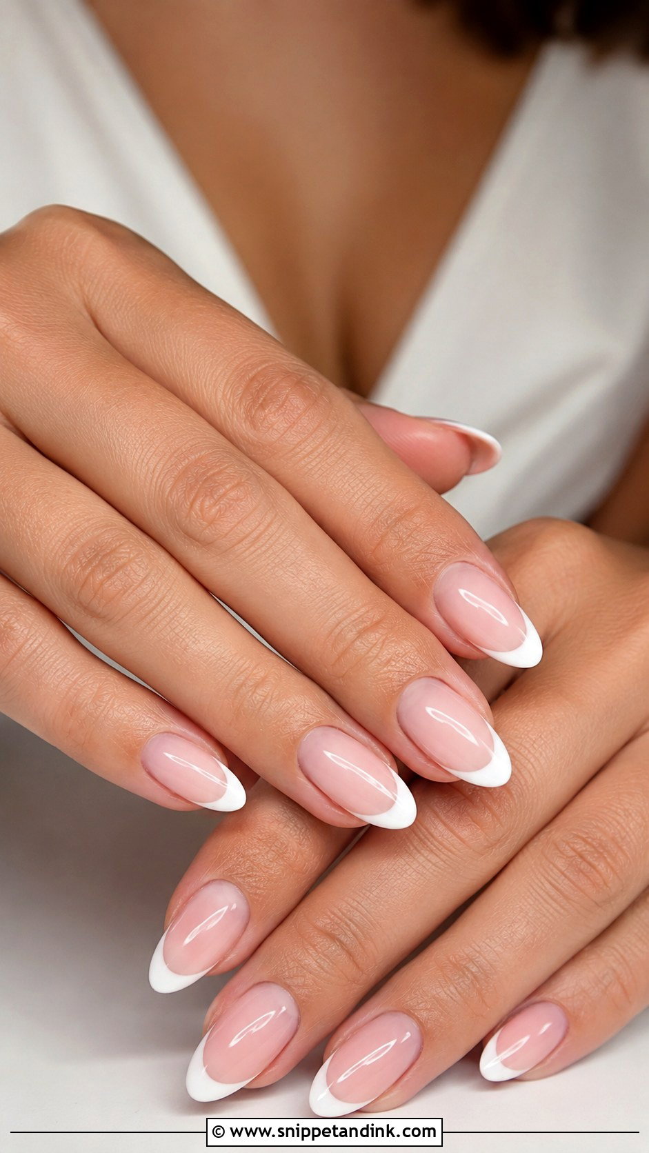 Soft Pink French Wedding Nails - Snippet and Ink - 20 Elegant Nails for Wedding