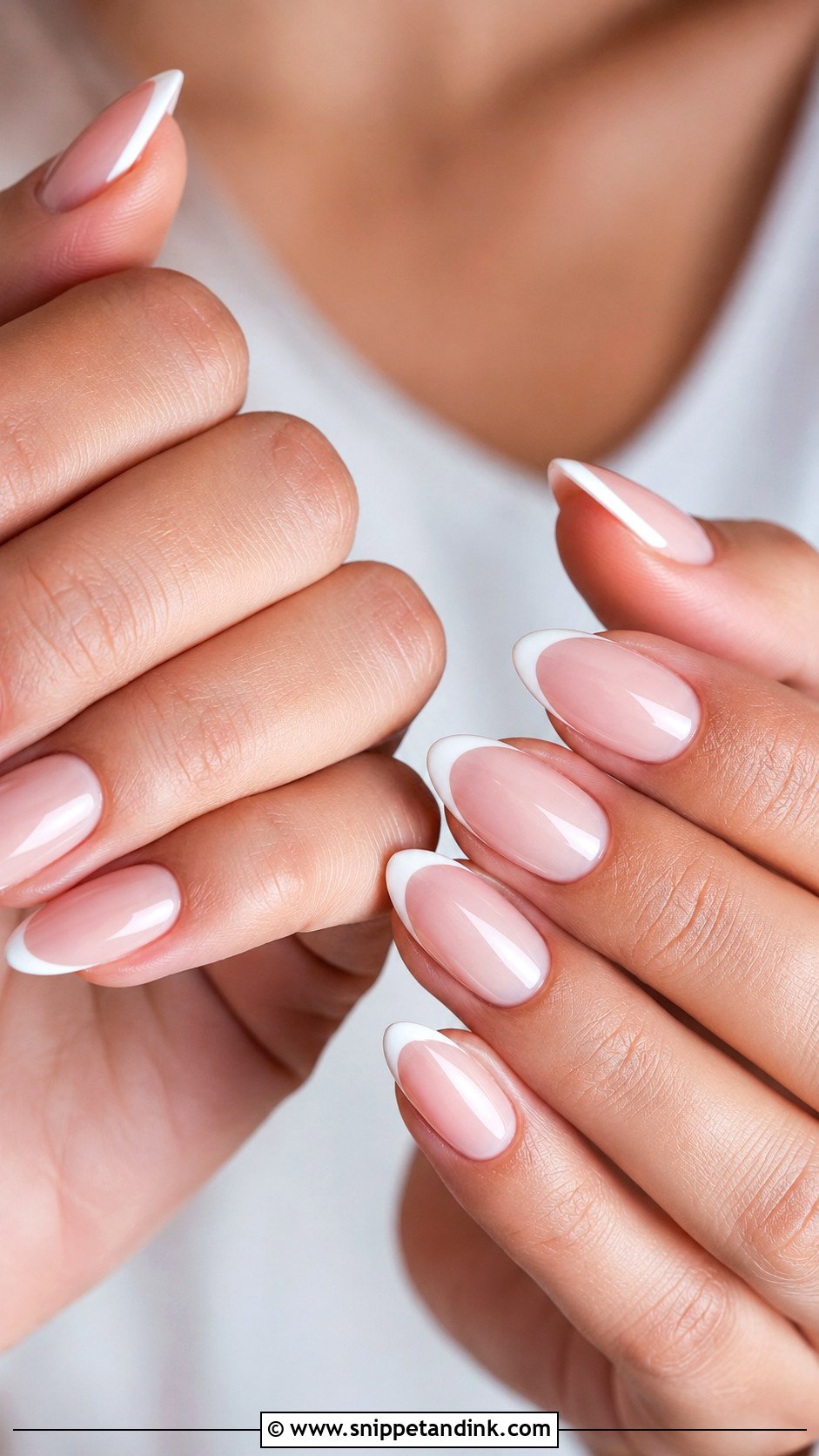 Soft Pink French Wedding Nails - Snippet and Ink - 20 Aesthetic Wedding Nails