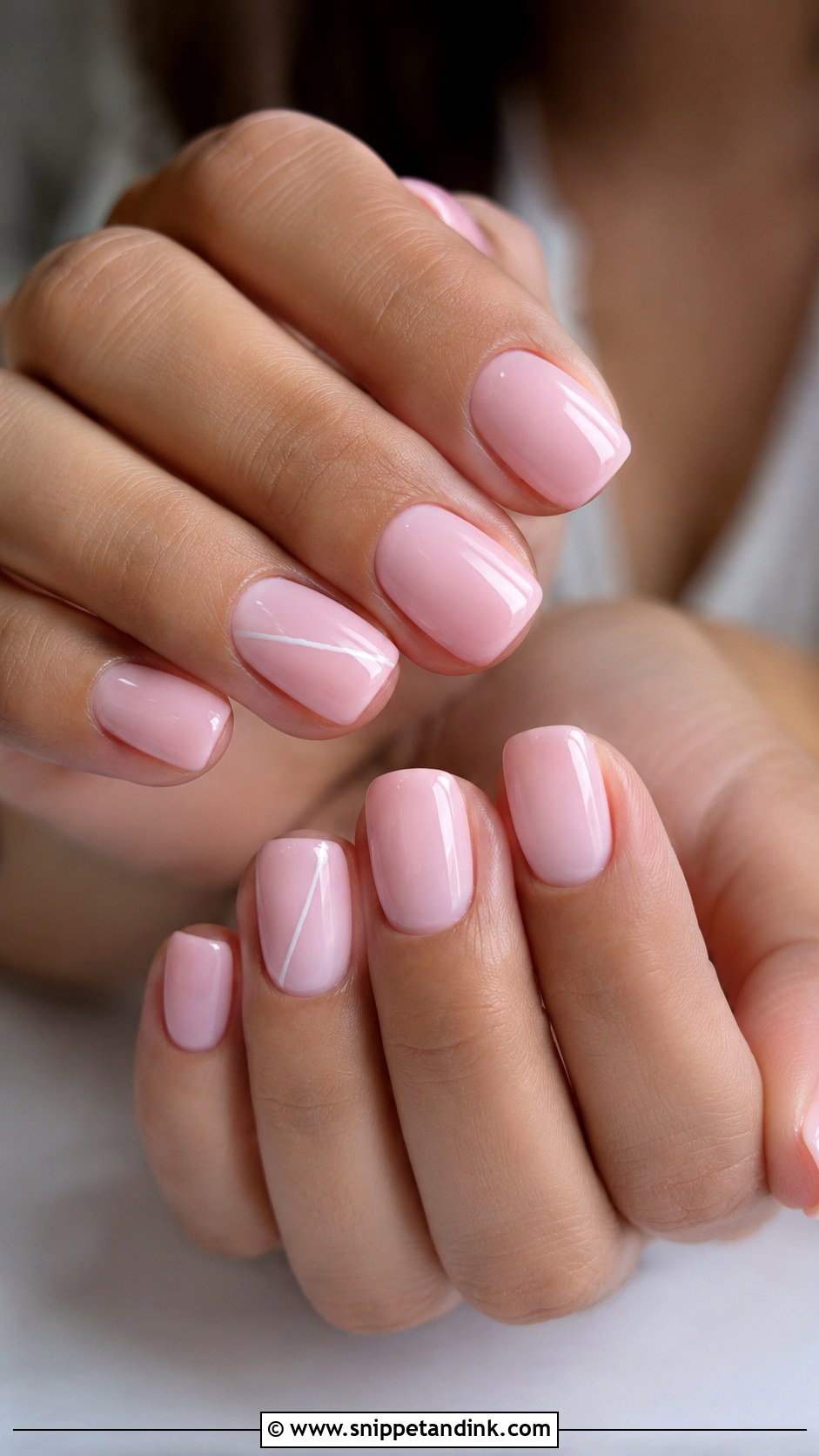 Soft Pink Marriage Nails - Snippet and Ink - 20 Nail Art for Marriage Ideas