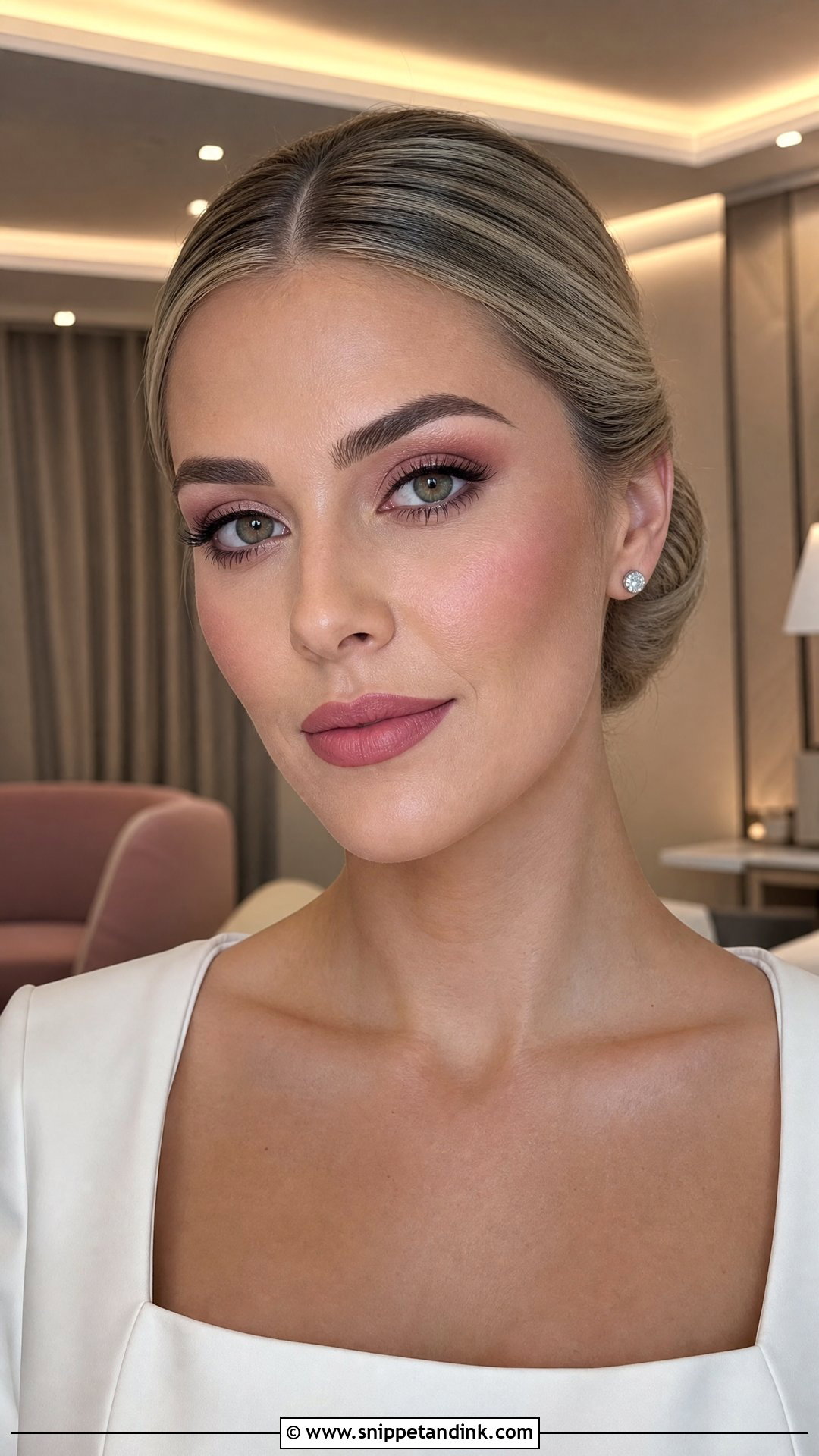Soft Pink Matte Bridal Makeup - Snippet and Ink - 25 Soft Pink Bridal Makeup Ideas