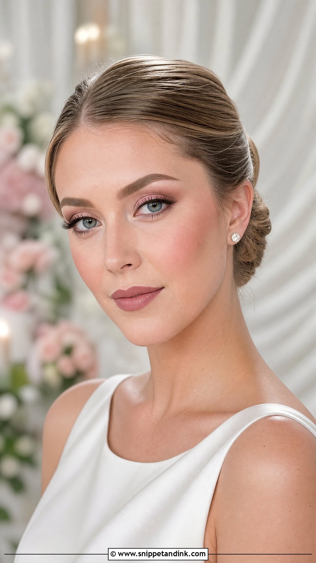 Soft Pink Matte Wedding Makeup - Snippet and Ink - 20 Soft Pink Wedding Makeup Ideas