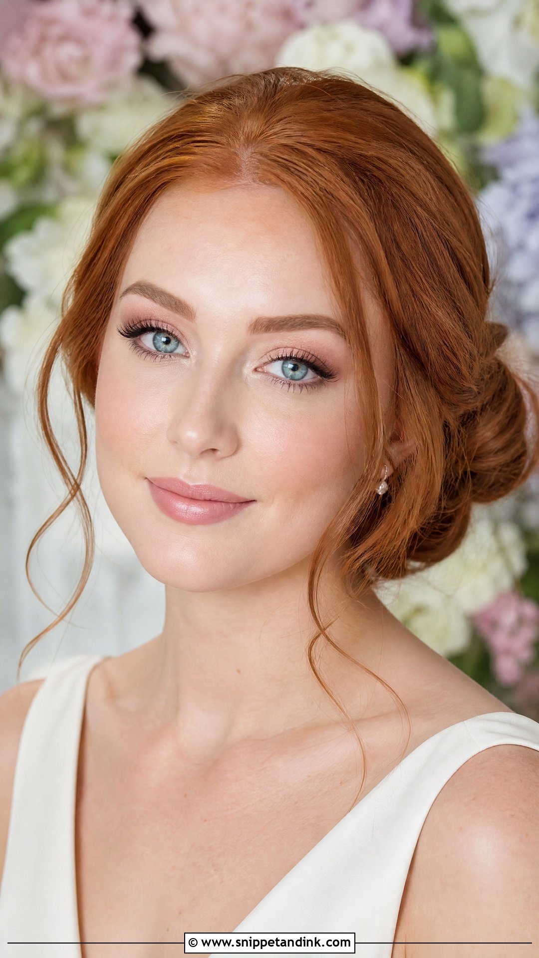 Soft Pink Wedding Makeup for Blue Eyes and Red Hair - Snippet and Ink - 20 Wedding Makeup for Blue Eyes and Red Hair