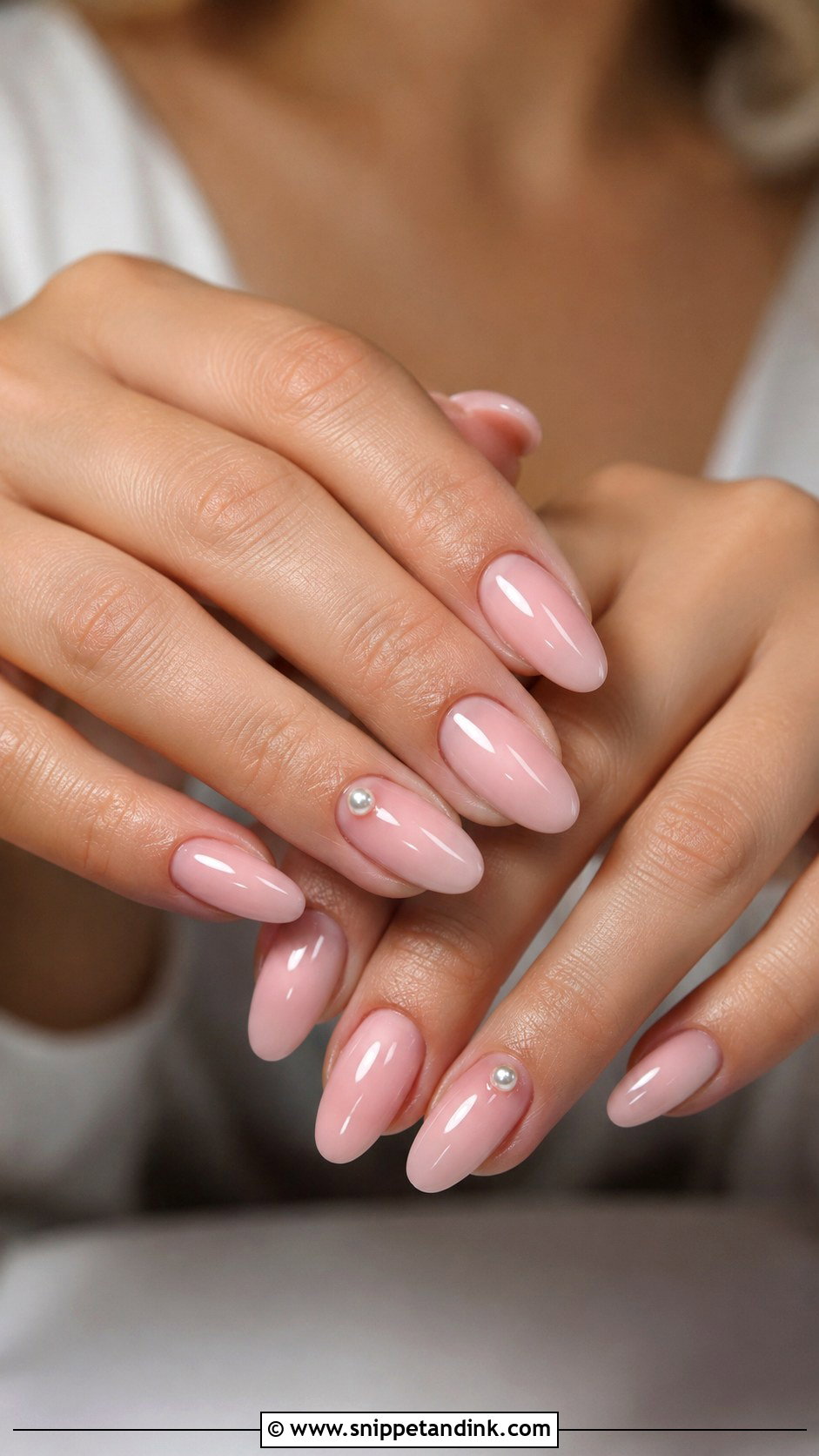 Soft Pink Wedding Nails - Snippet and Ink - 20 Nail Inspo for Wedding Ideas