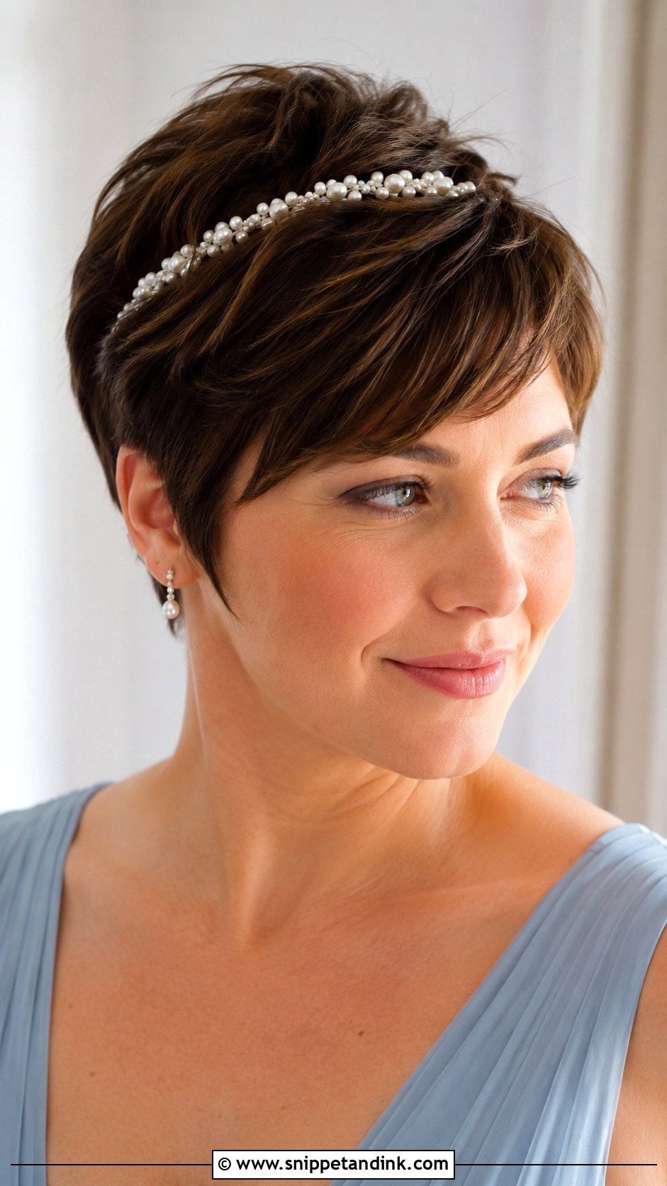 Soft Pixie Bridesmaid Hairstyle - Snippet and Ink - 30 Short Hair Bridesmaid Hairstyles