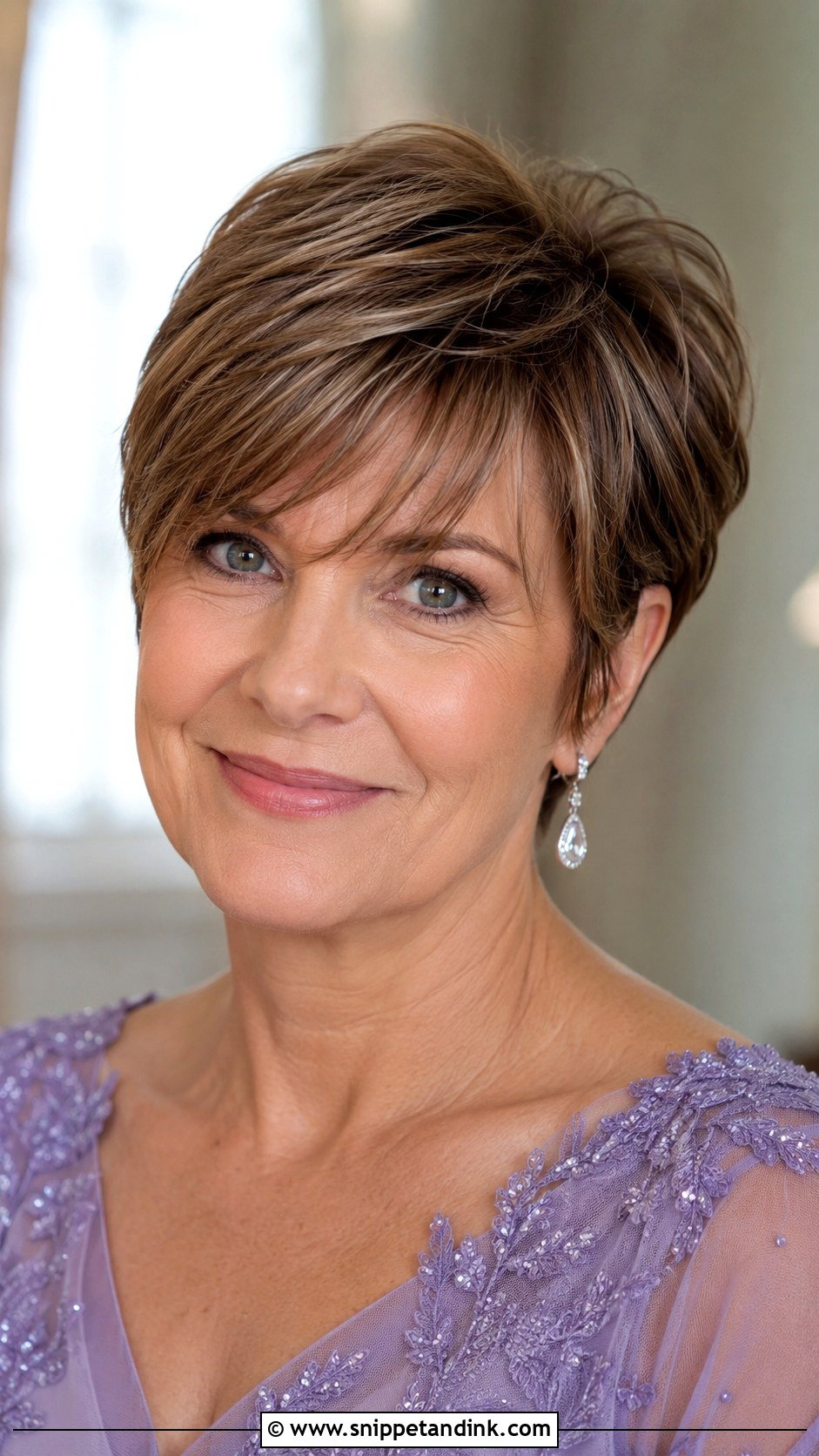 Soft Pixie with Side Swept Bangs - Snippet and Ink - 25 Mother of the Bride Short Hair Ideas