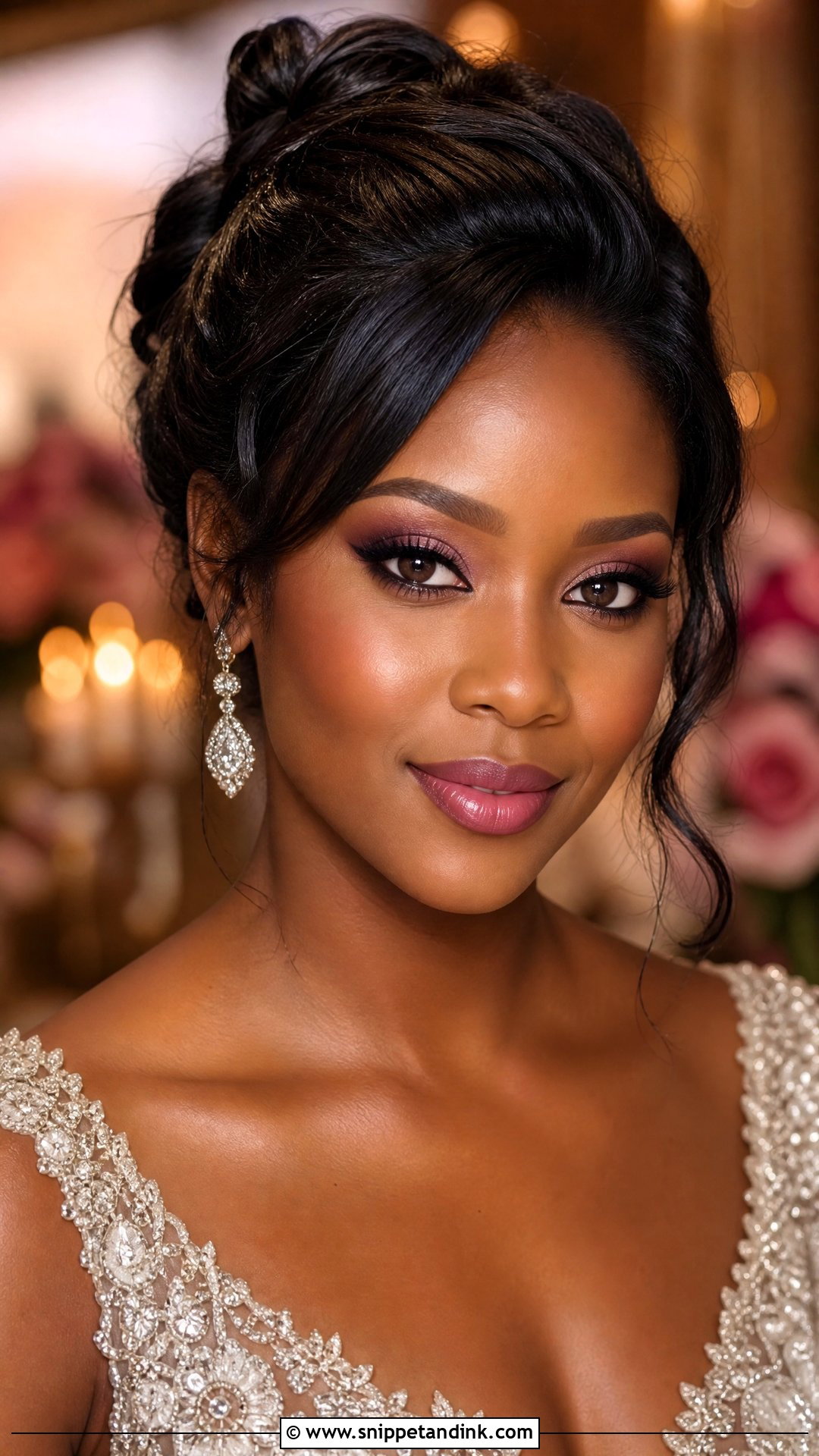 Soft Plum Wedding Makeup For Brown Eyes - Snippet and Ink - 25 Soft Wedding Makeup for Brown Eyes