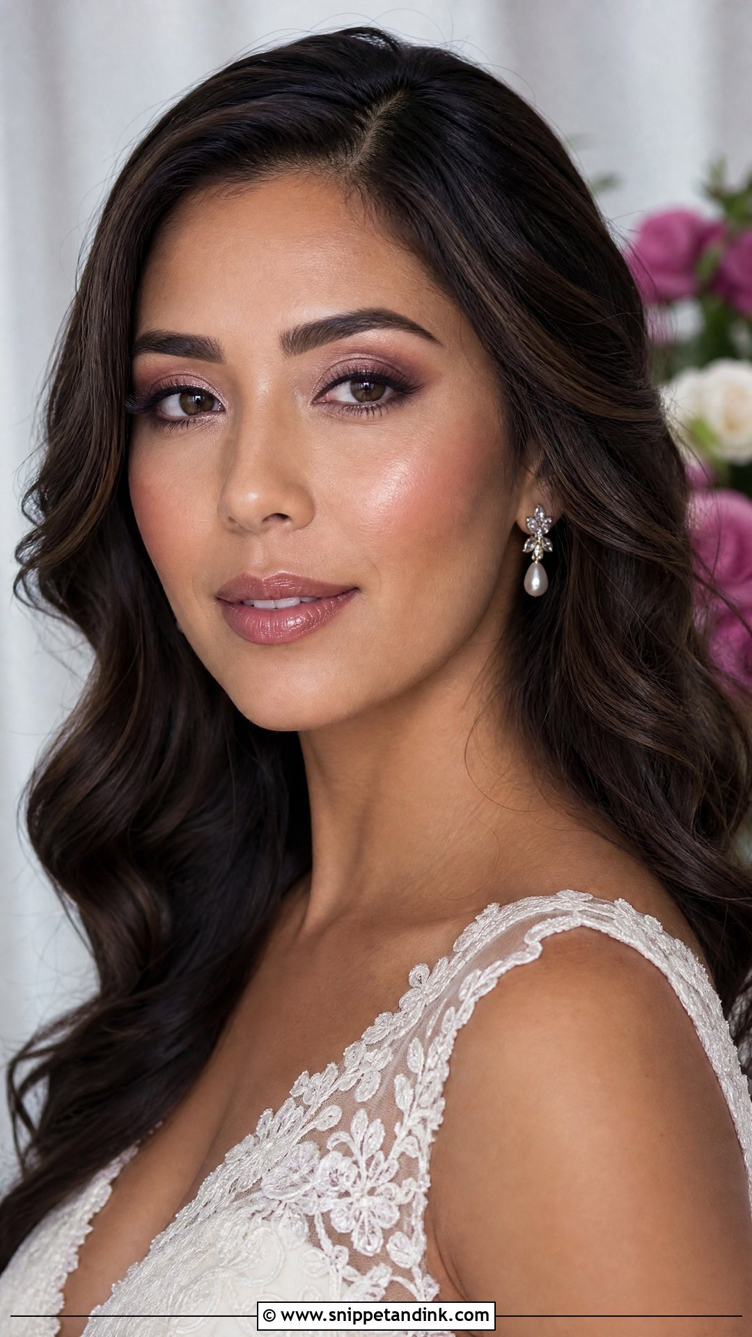 Soft Plum Wedding Makeup For Green Eyes - Snippet and Ink - 20 Natural Glowy Wedding Makeup for Green Eyes