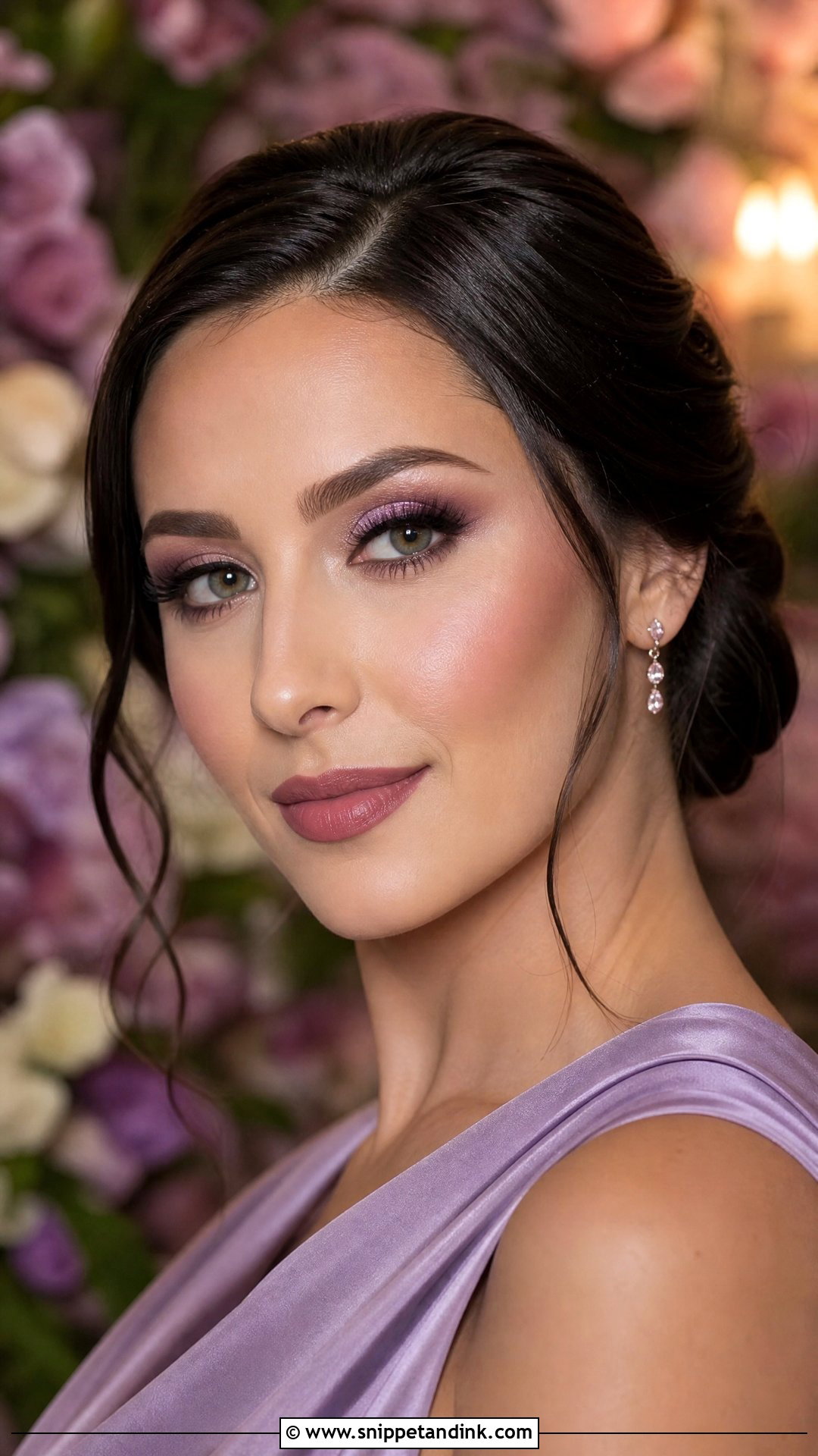 Soft Plum Wedding Makeup - Snippet and Ink - 25 Spring Wedding Makeup Ideas