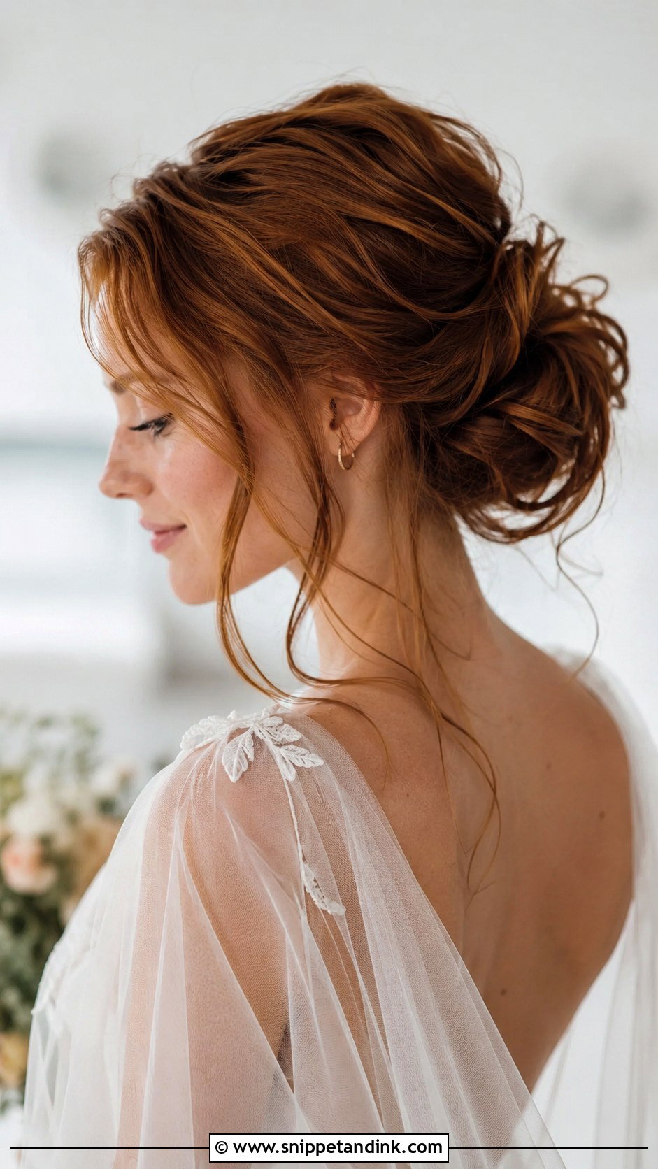 Soft Romantic Chignon - Snippet and Ink - 35 Wedding Hair Updo Ideas