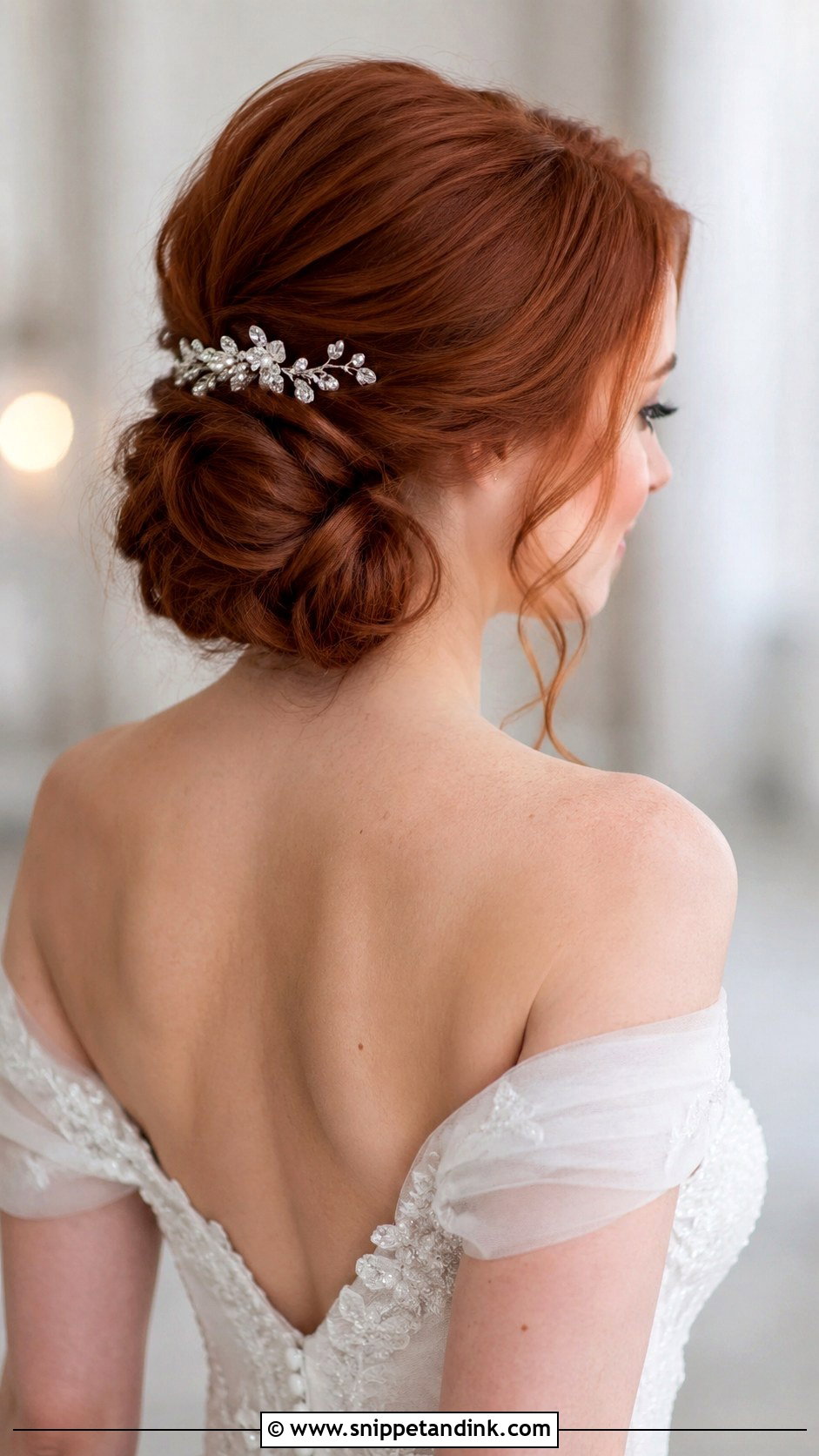 Soft Romantic Chignon Wedding Hair - Snippet and Ink - 15 Soft Romantic Wedding Hair Ideas
