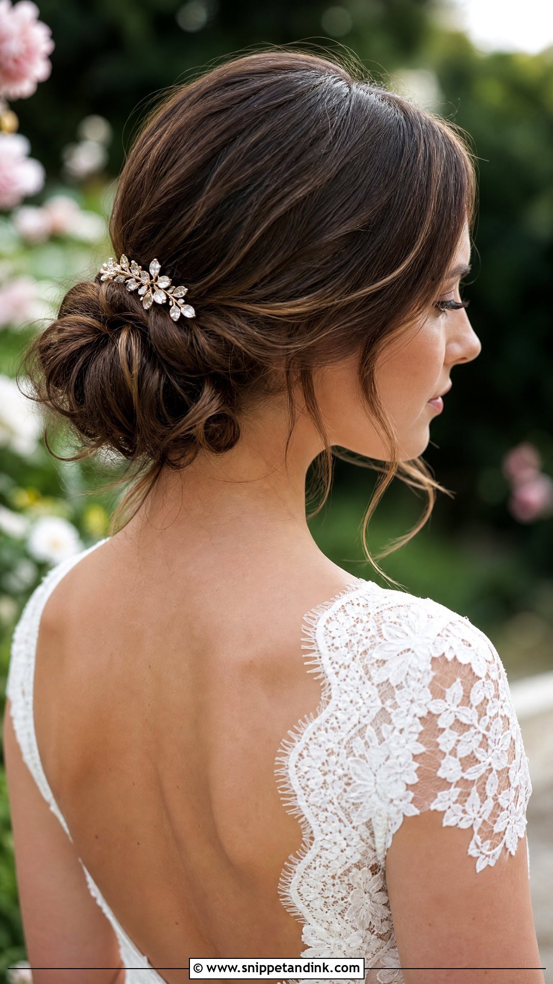 Soft Romantic Chignon - Snippet and Ink - 20 Country Wedding Hairstyles