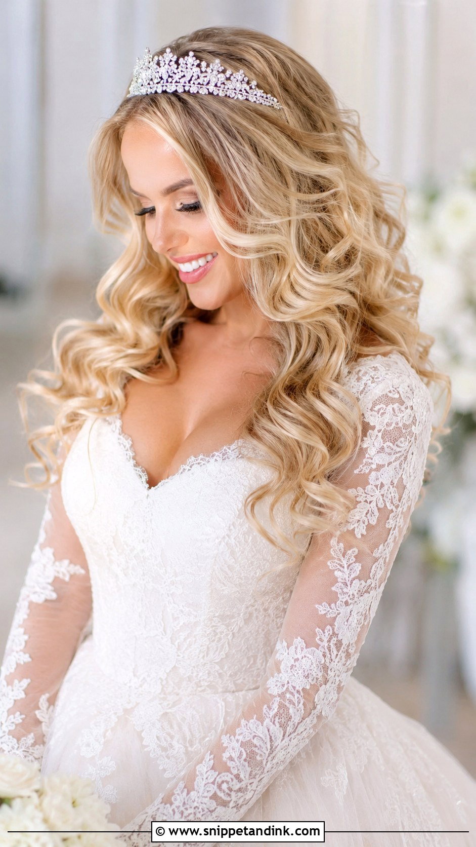 Soft Romantic Curls Wedding Hair - Snippet and Ink - 20 Down Do Wedding Hair Ideas
