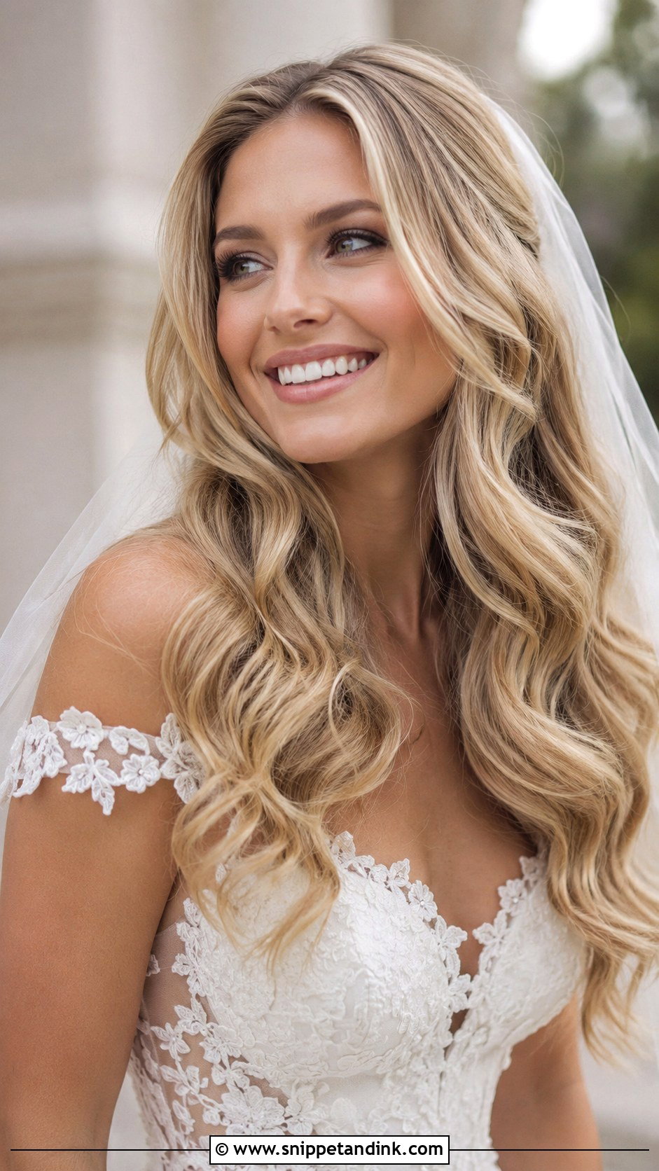 Soft Romantic Curls for Long Hair - Snippet and Ink - 30 Brides Hairstyles