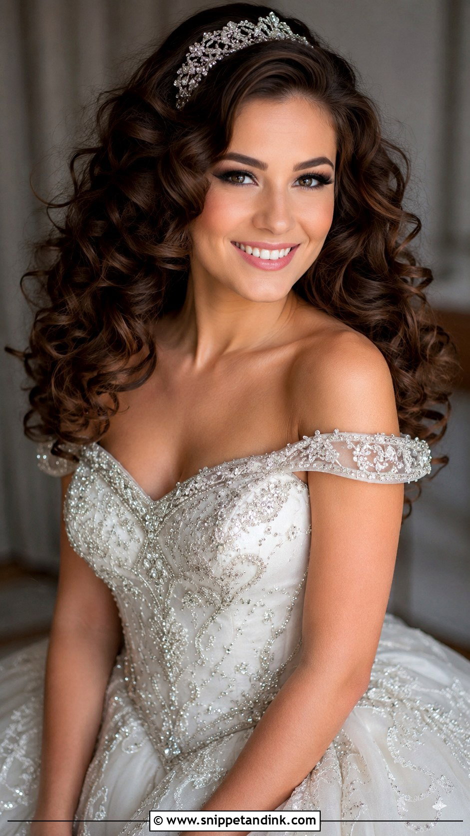 Soft Romantic Curls for Wedding - Snippet and Ink - 20 Hair Down for Wedding Ideas