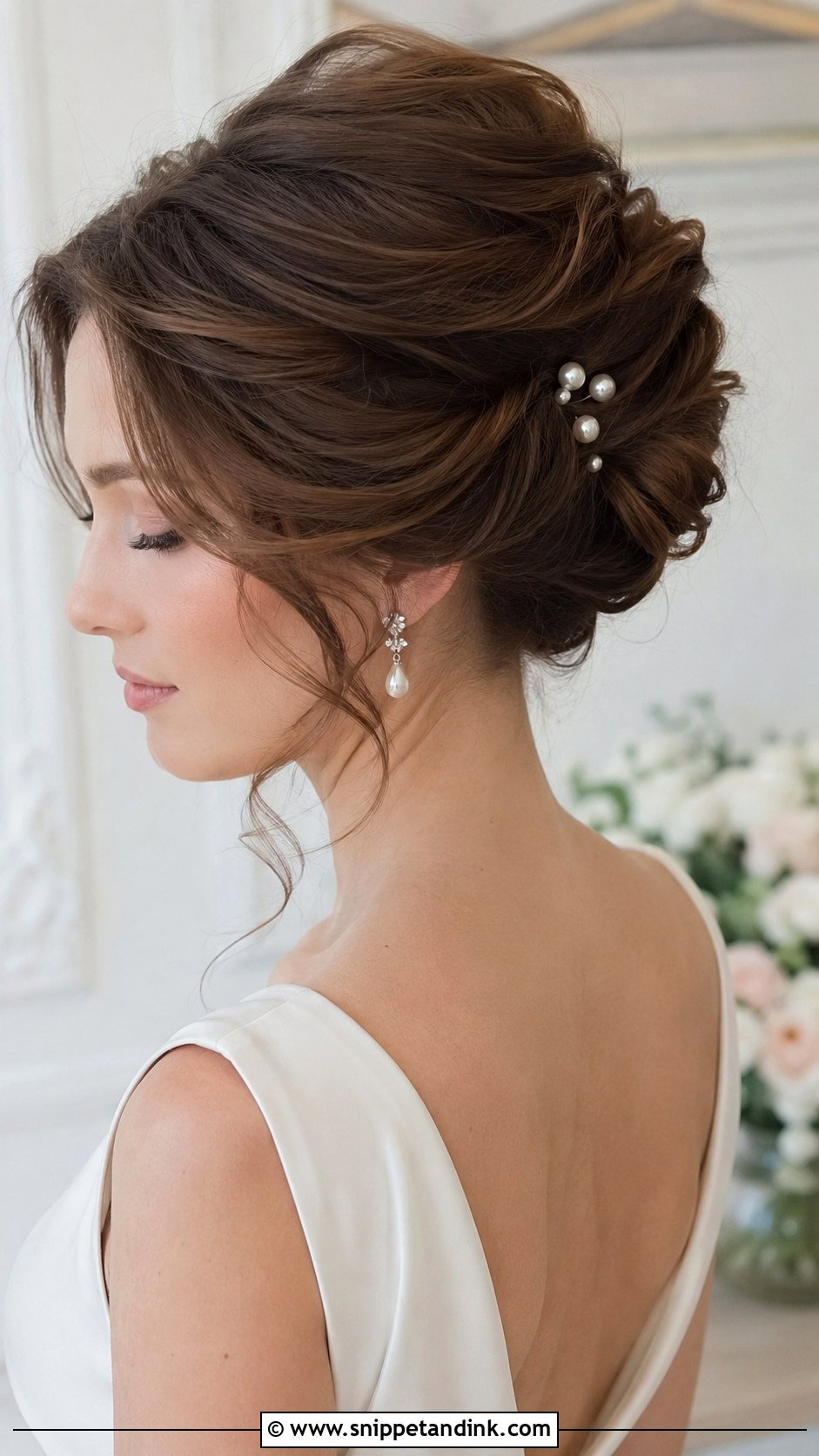 Soft Romantic French Twist Wedding Hair - Snippet and Ink - 15 Soft Romantic Wedding Hair Ideas