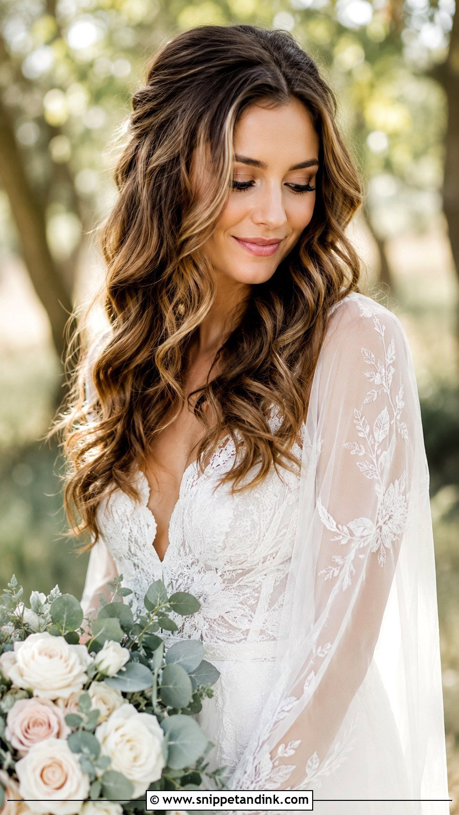 Soft Romantic Hollywood Curls - Snippet and Ink - 20 Hollywood Glam Bridal Hair Ideas
