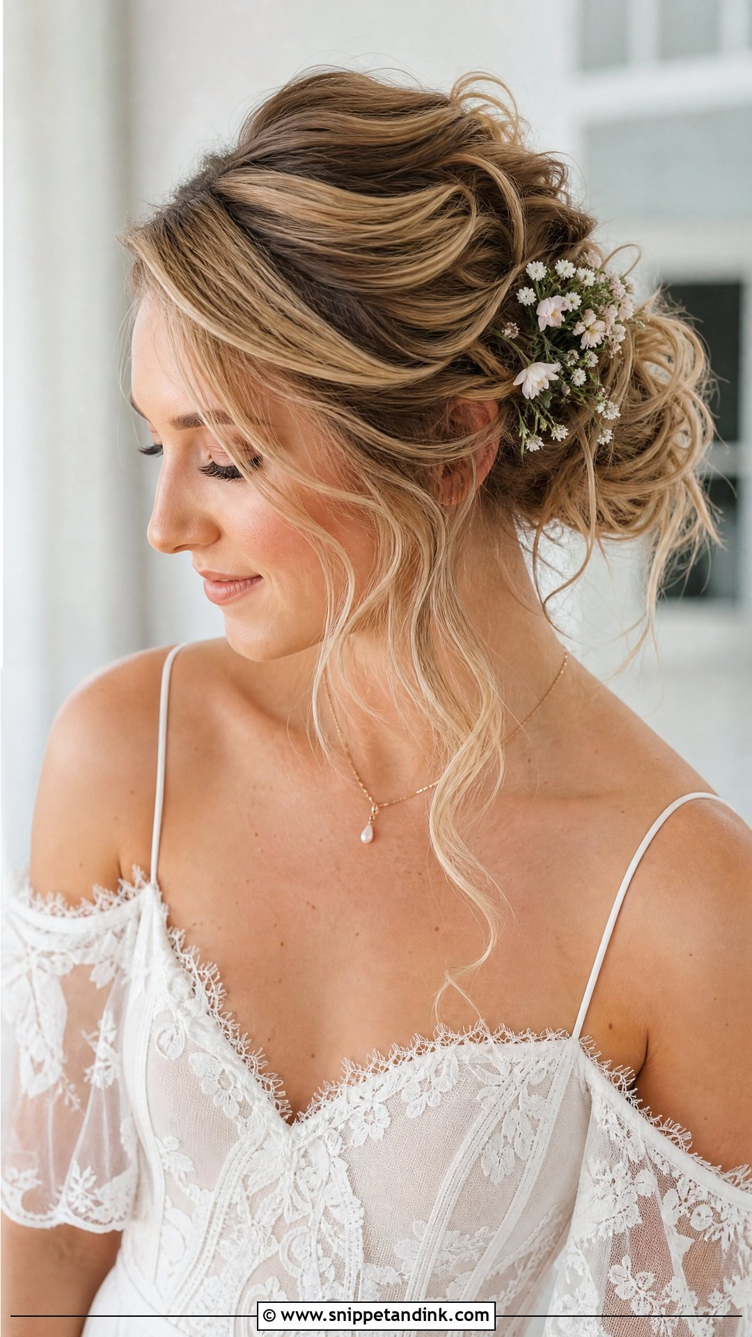 Soft Romantic Updo Wedding Hairstyle - Snippet and Ink - 20 New Hairstyle for Wedding Ideas