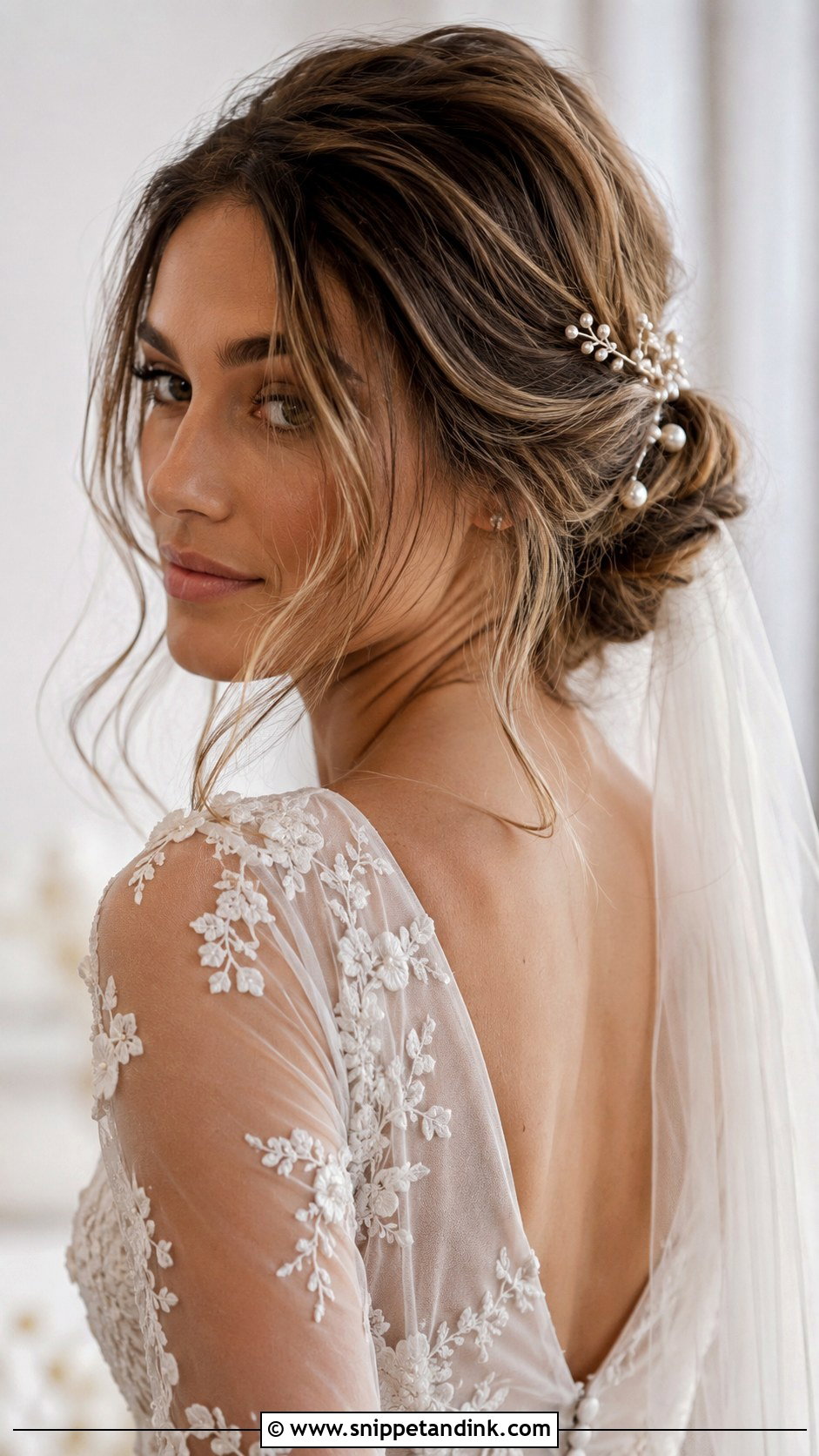 Soft Romantic Vintage Bun - Snippet and Ink - 25 Vintage Wedding Hair Ideas