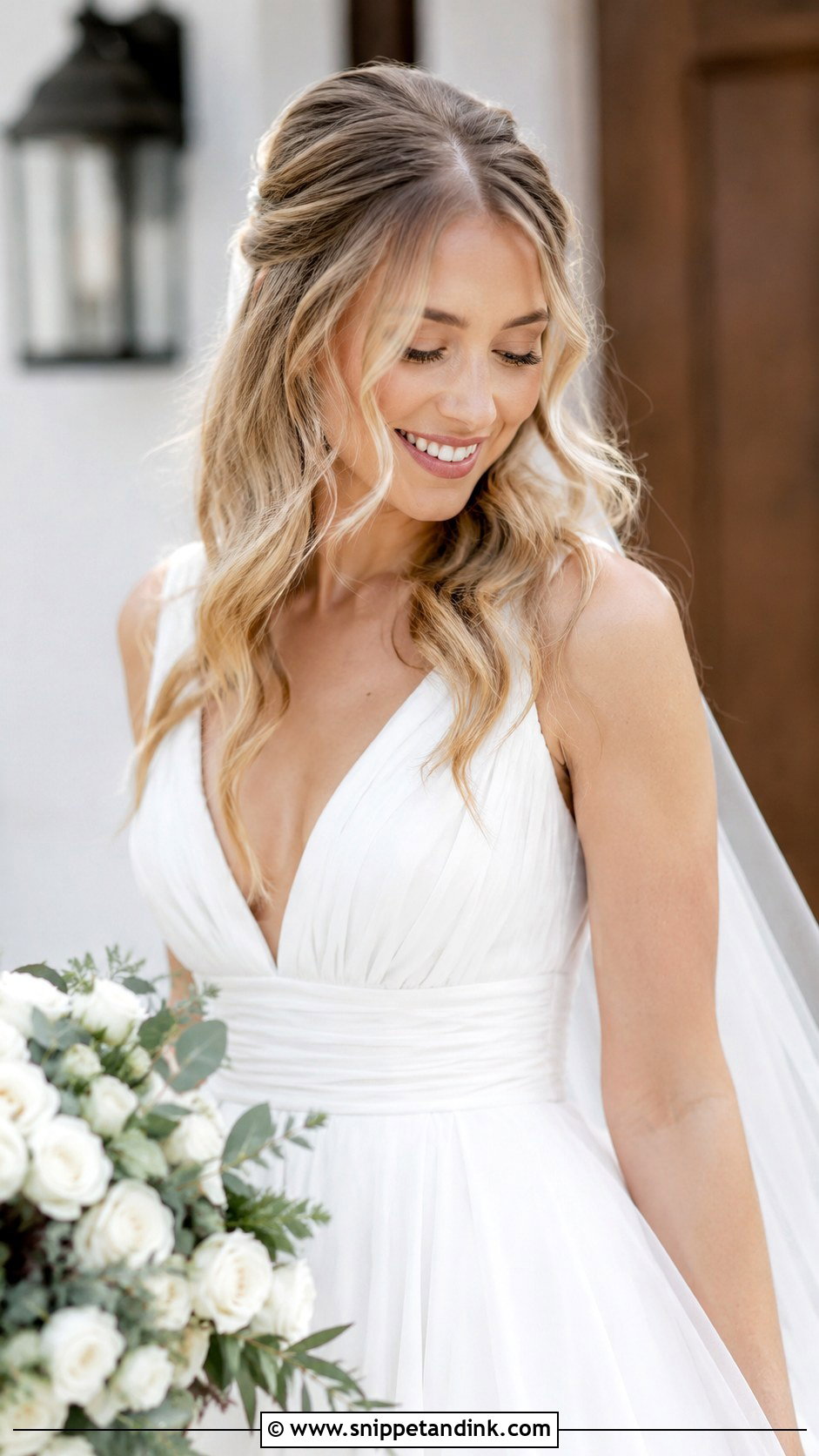 Soft Romantic Waves - Snippet and Ink - 25 Classy Wedding Hair Ideas