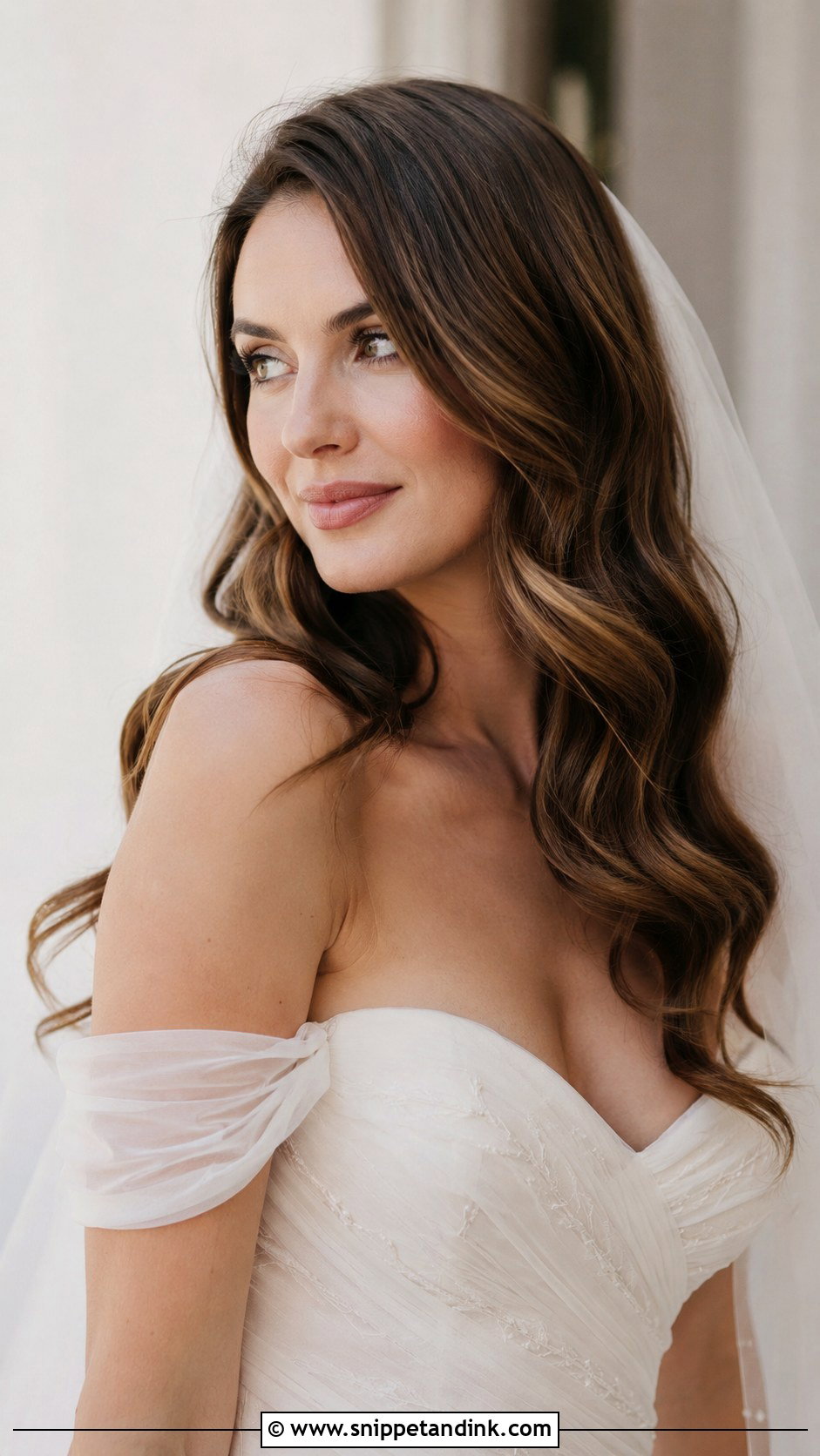 Soft Romantic Waves - Snippet and Ink - 20 Hairstyles for Weddings the Bride