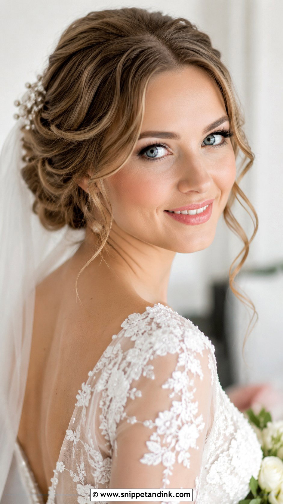 Soft Romantic Waves Bridal Hair - Snippet and Ink - 20 Hair for a Wedding Ideas