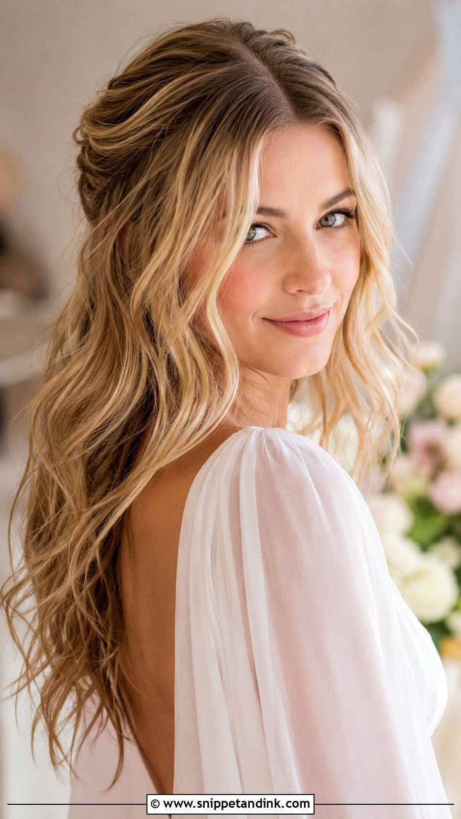 Soft Romantic Waves Court Wedding Hairstyle - Snippet and Ink - 20 Court Wedding Hairstyles