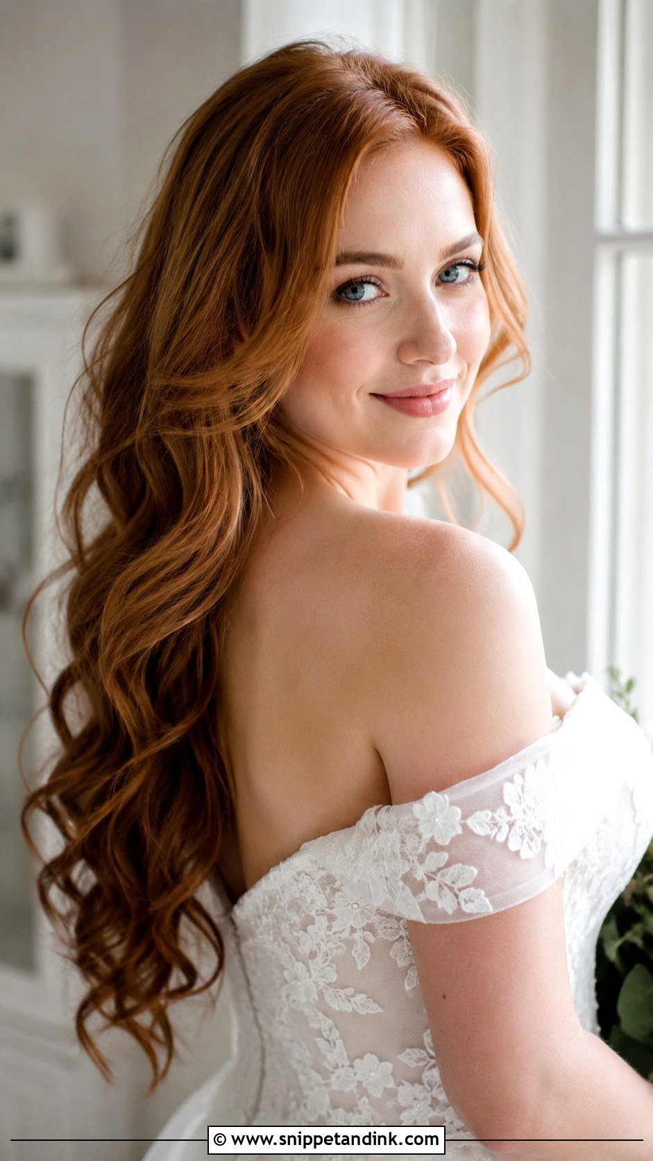 Soft Romantic Waves for Brides - Snippet and Ink - 20 Wedding Hairstyles 2025 Trends