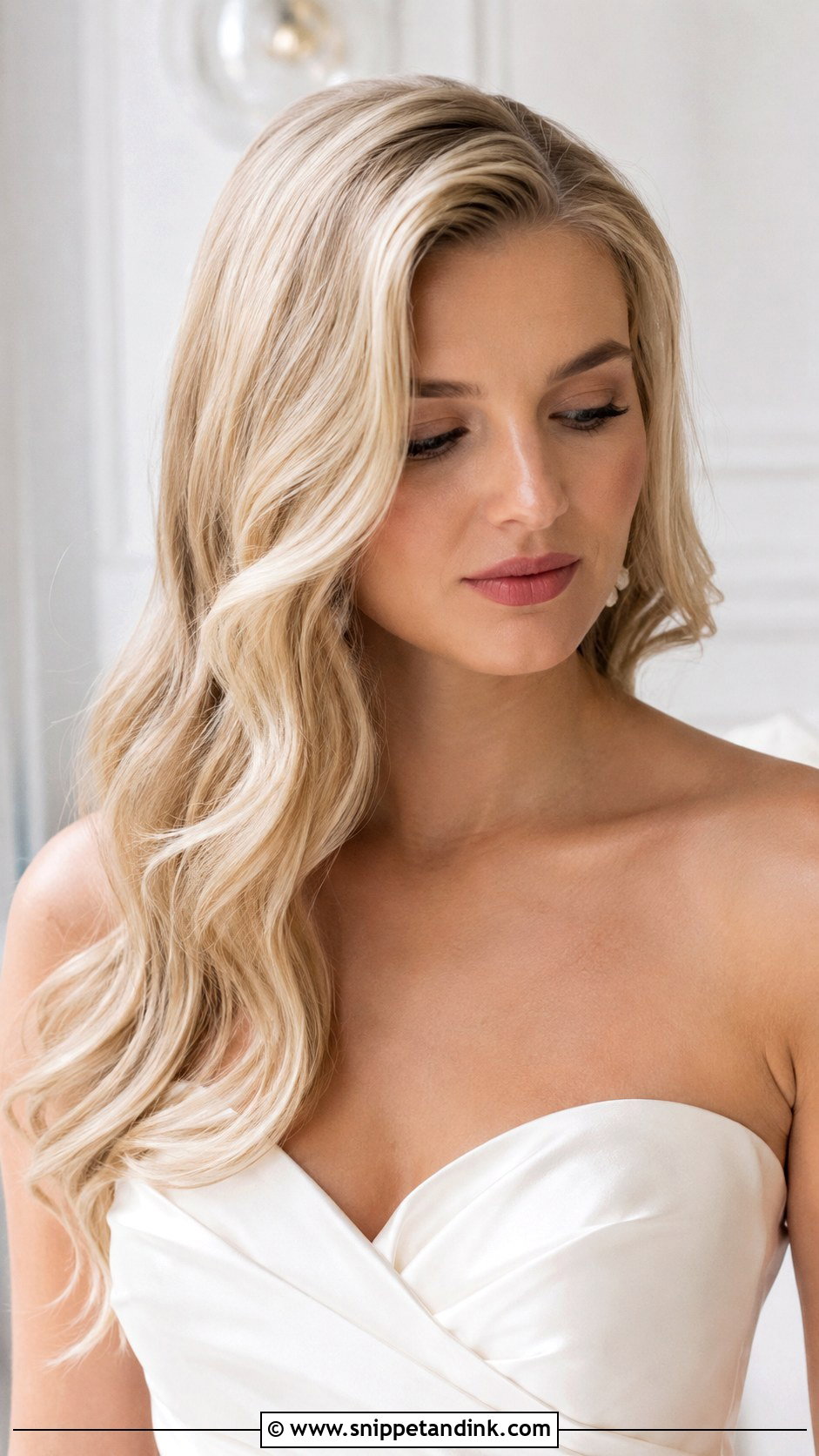 Soft Romantic Waves for Brides - Snippet and Ink - 25 Romantic Wedding Hair Ideas